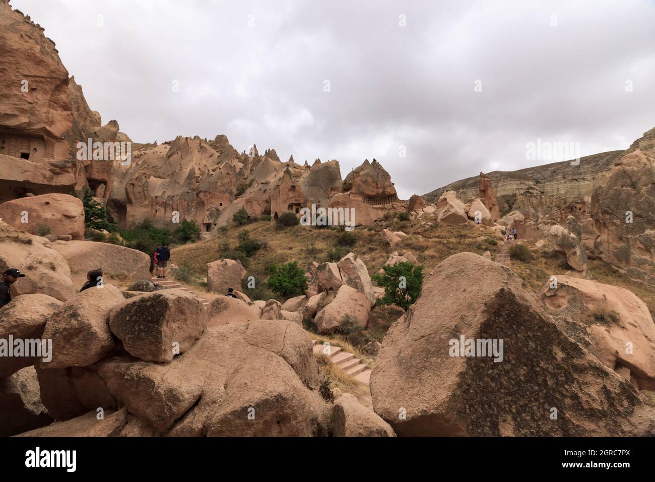 Goreme Open Air Museum, Turkey on a cloudy day Stock Photo