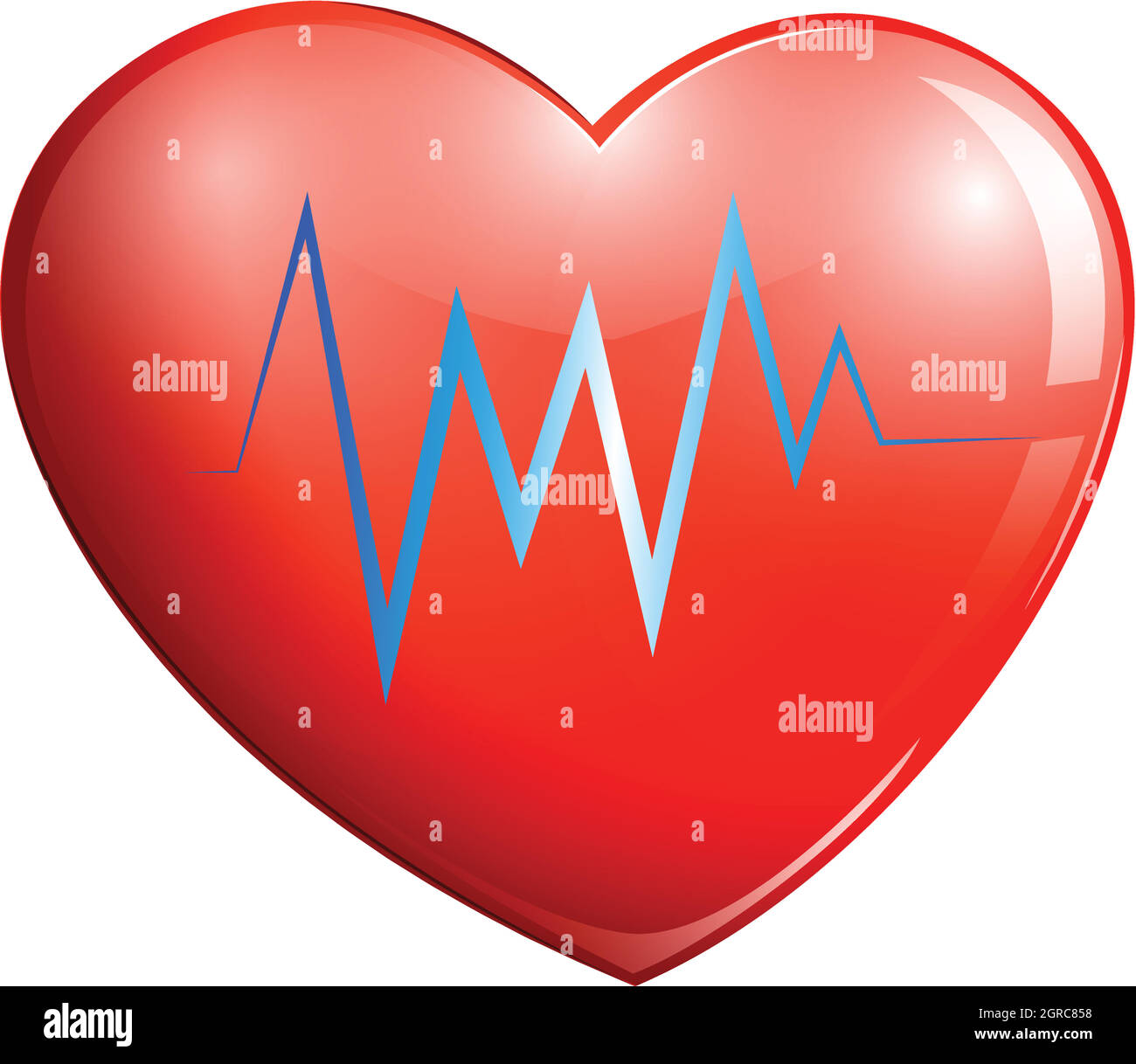 A red heart Stock Vector