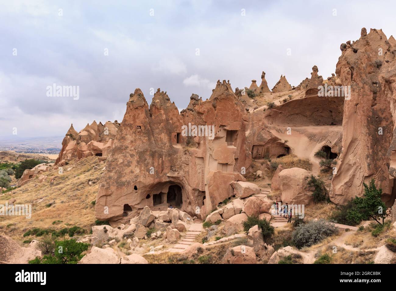 Goreme Open Air Museum, Turkey on a cloudy day Stock Photo