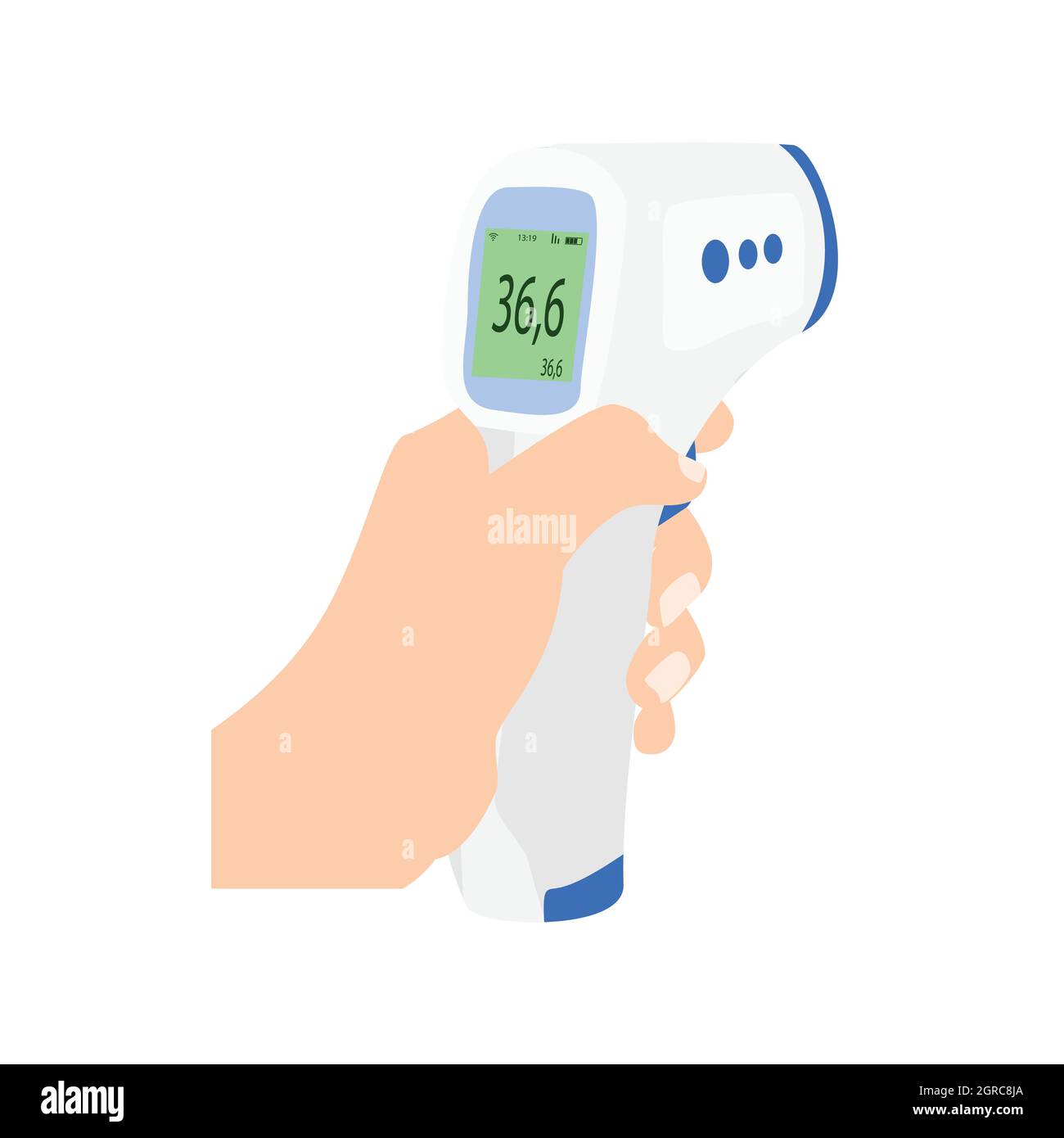 Thermometer for measuring body temperature Vector Image