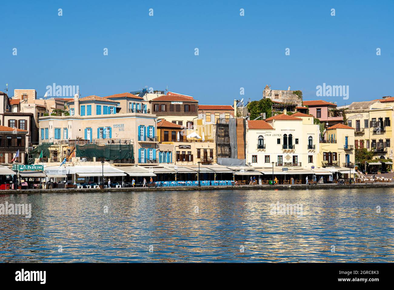 Chania Old Harbour on Crete, Greece