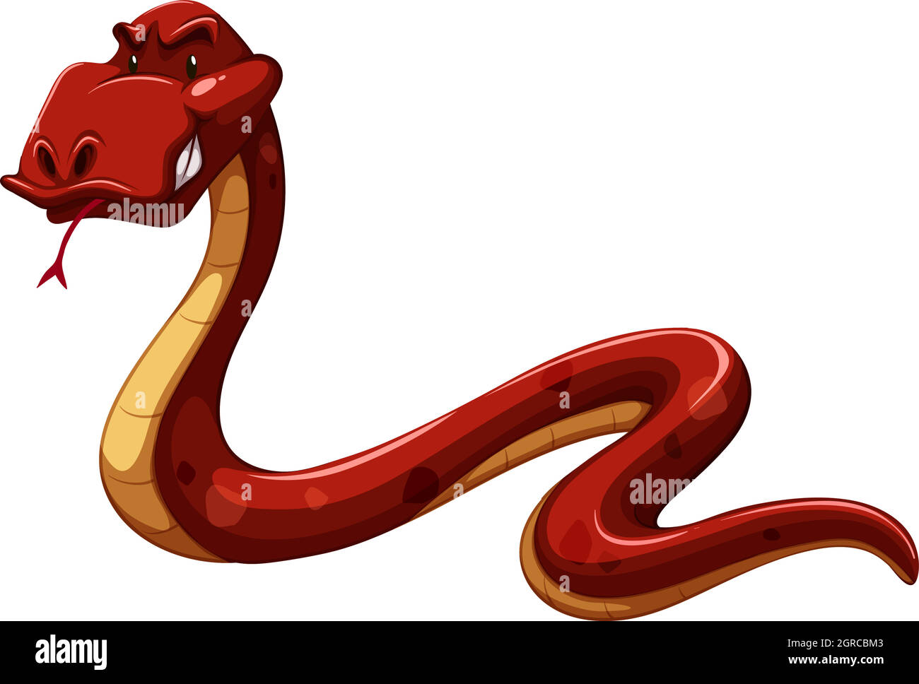 Snake bite cartoon Cut Out Stock Images & Pictures - Alamy