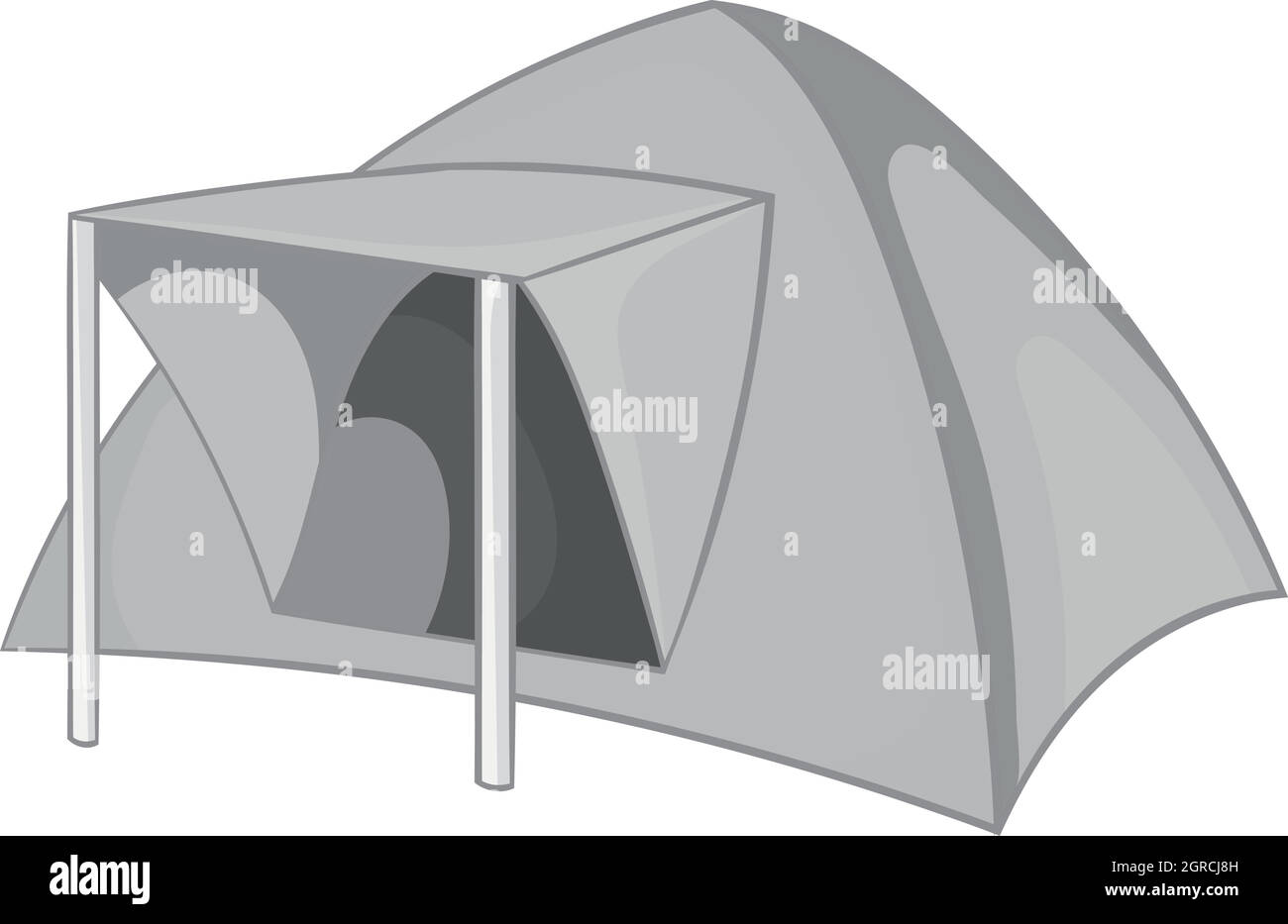 Tourist tent icon, black monochrome style Stock Vector Image & Art - Alamy