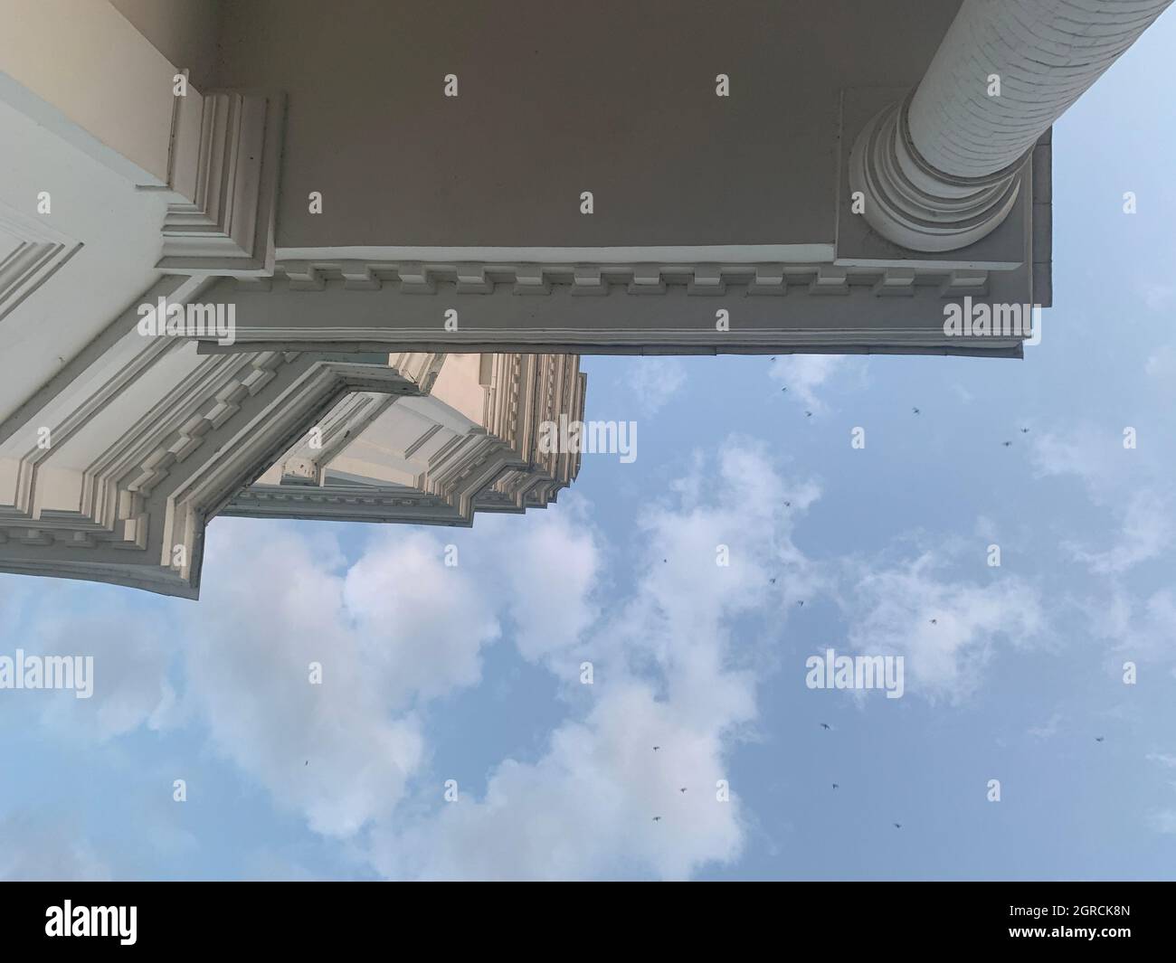 Pillars or Columns Blue Sky. Classic style arhitecture Stock Photo - Alamy