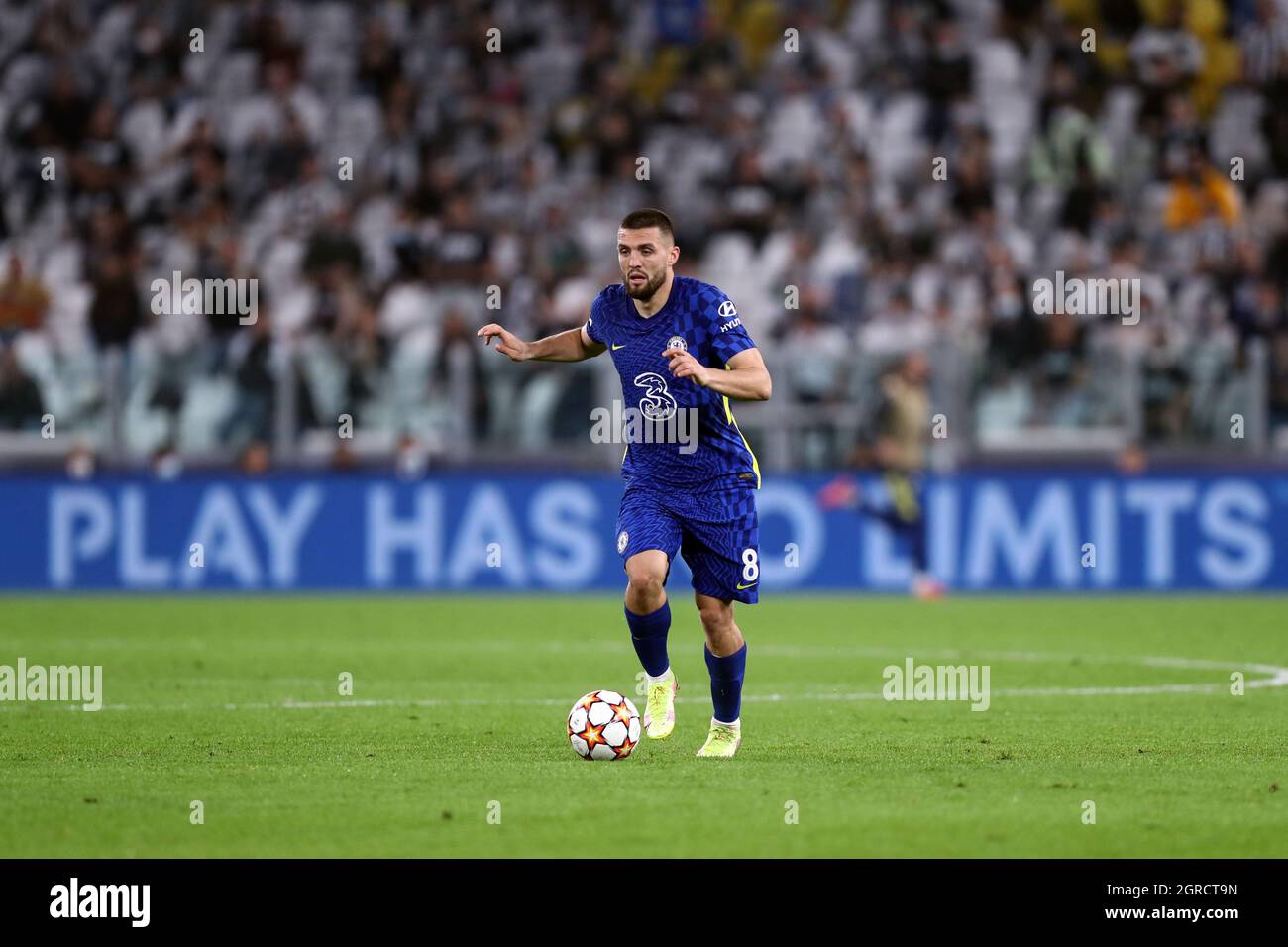 Mateo Kovacic of Chelsea Fc  in action during the  Uefa Champions League Group H  match between Juventus Fc and Chelsea Fc . Stock Photo