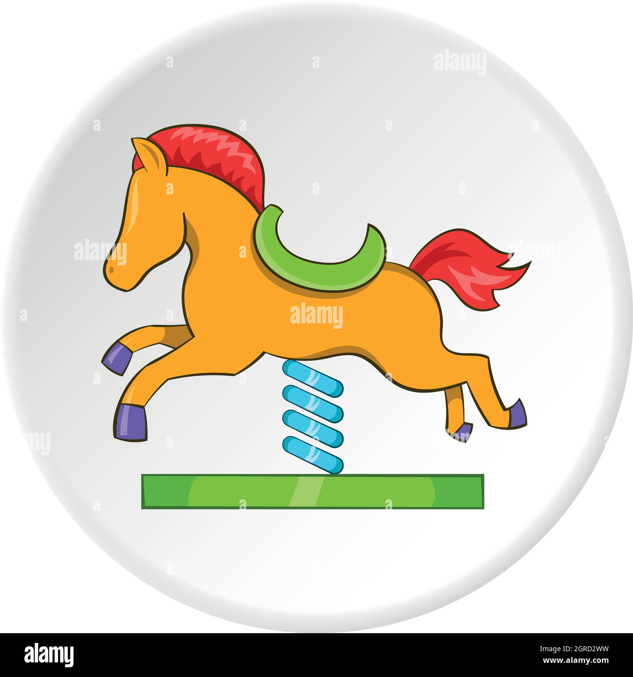 Horse rocking icon, cartoon style Stock Vector Image & Art - Alamy
