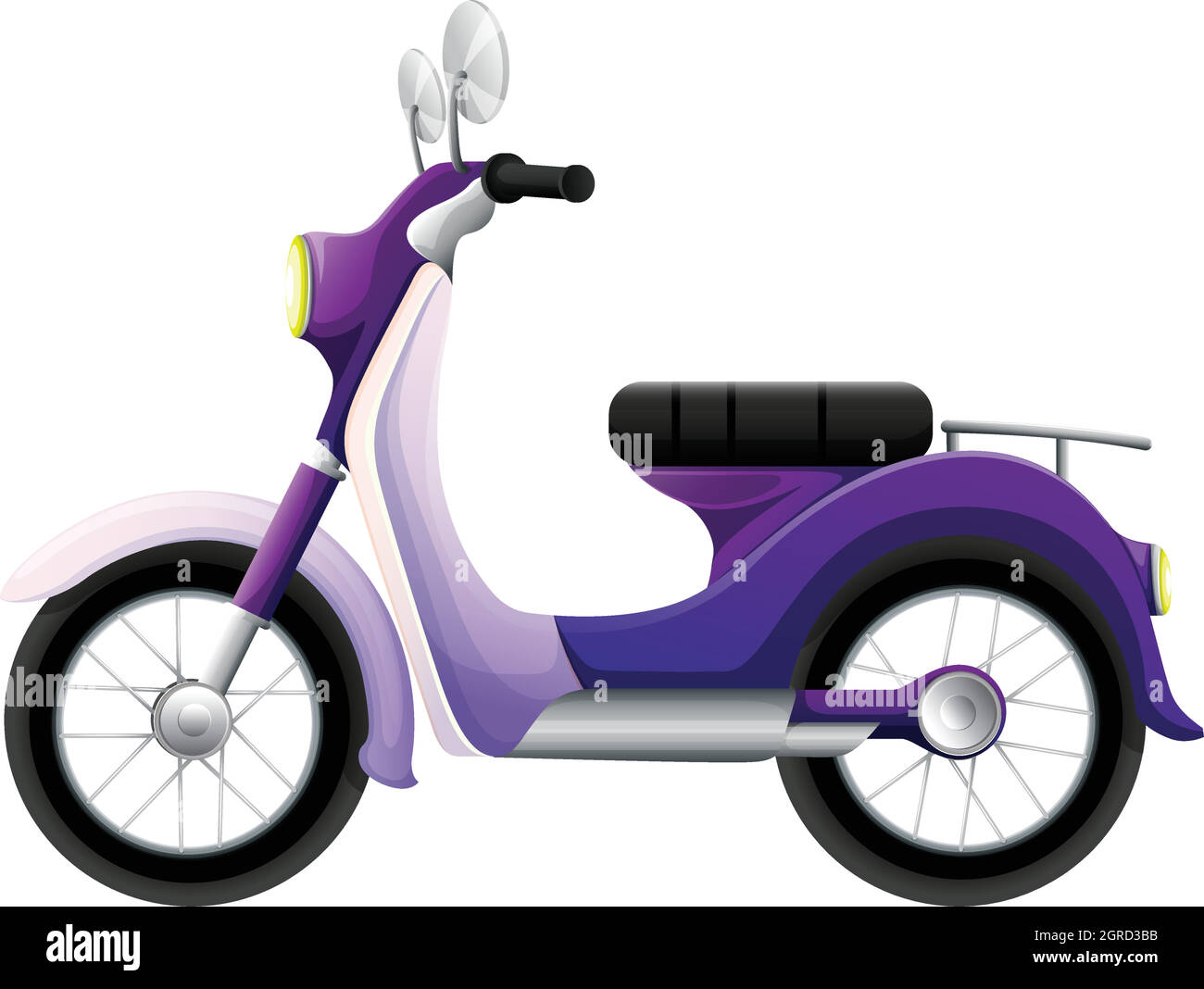 A violet scooter Stock Vector Image & Art - Alamy