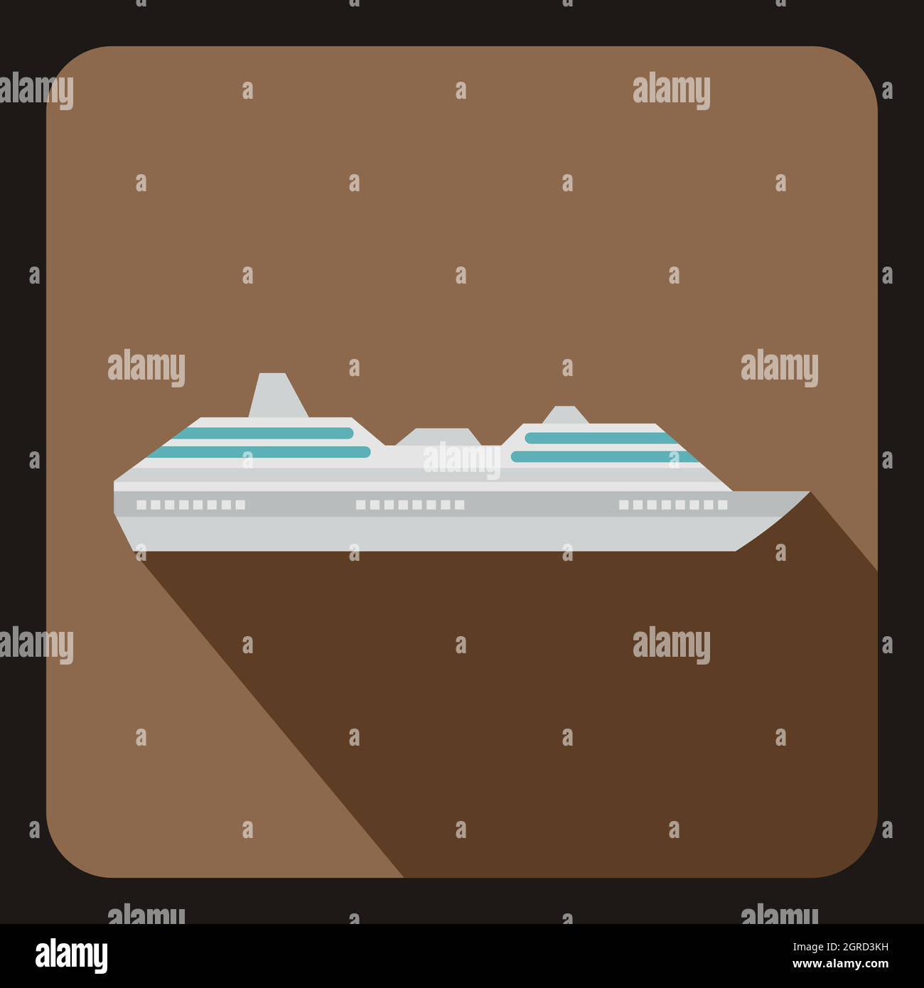 Yacht icon, flat style Stock Vector Image & Art - Alamy