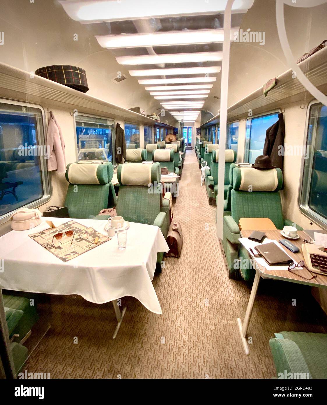 Vintage train interior hires stock photography and images Alamy