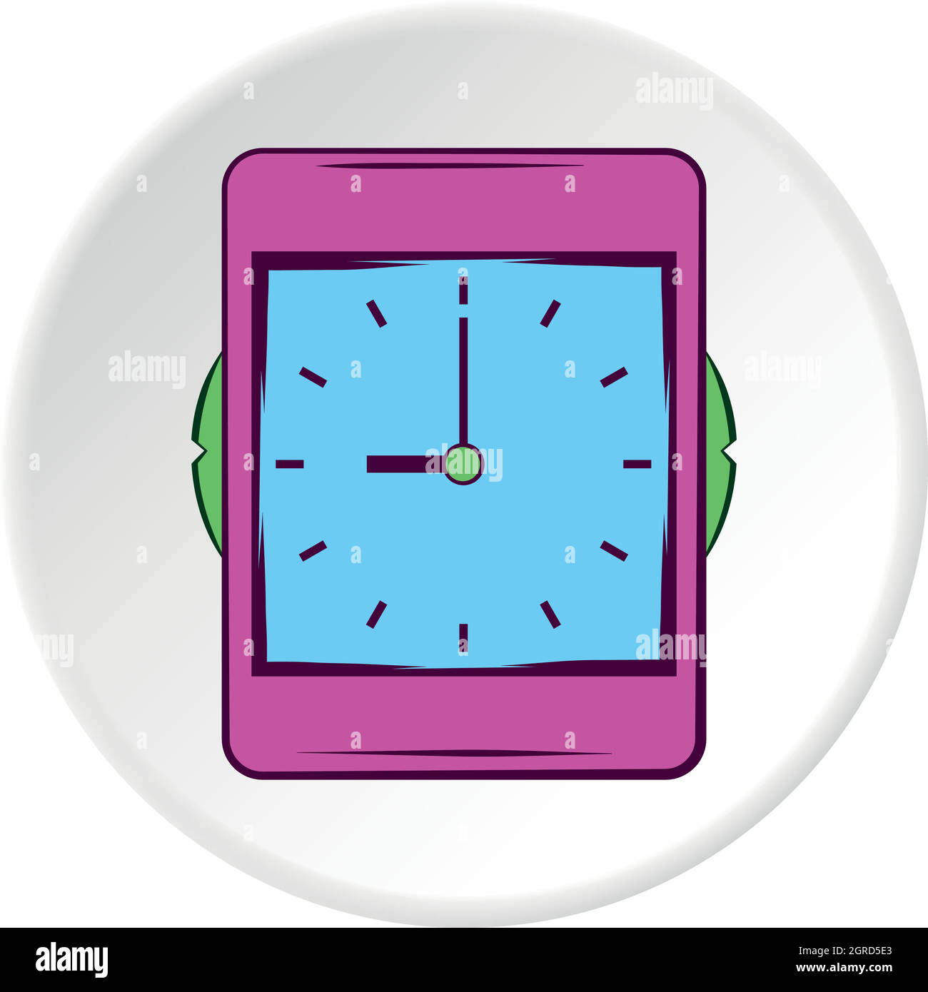 Wall clock icon, cartoon style Stock Vector Image & Art Alamy