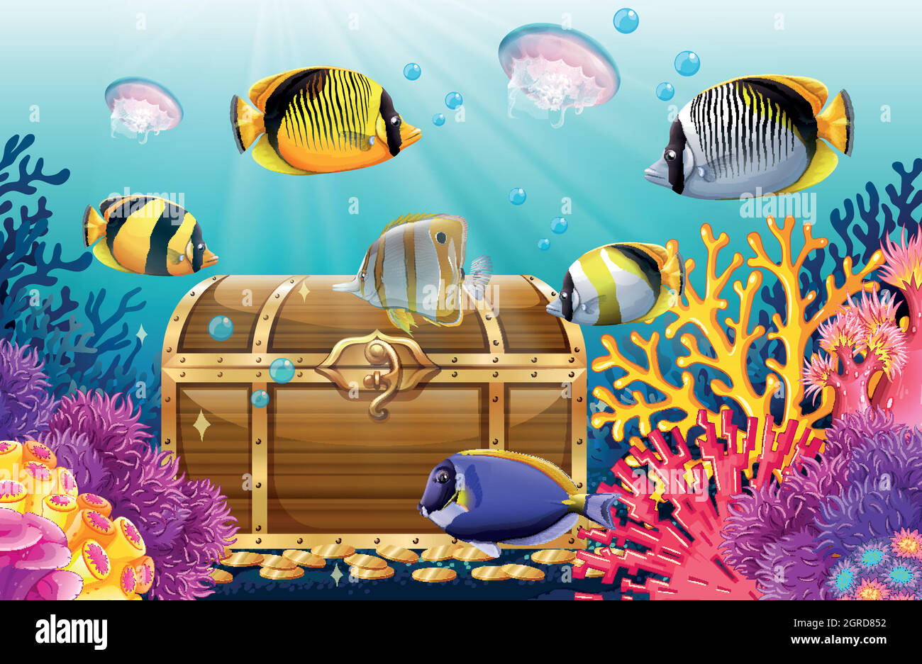 Sea beach reef in Stock Vector Images Alamy