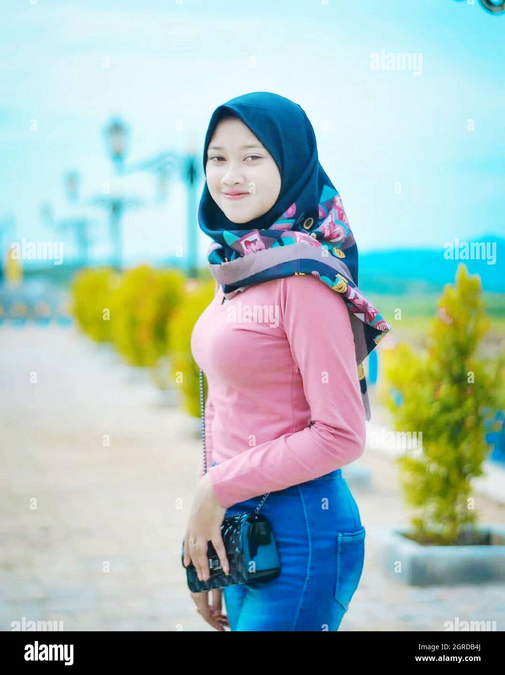 Beautiful Hijab Girl Of Indonesia Part 22 Stock Photo - Alamy