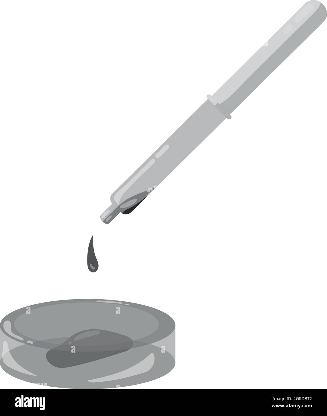 Vial for blood collection icon, monochrome style Stock Vector Image ...