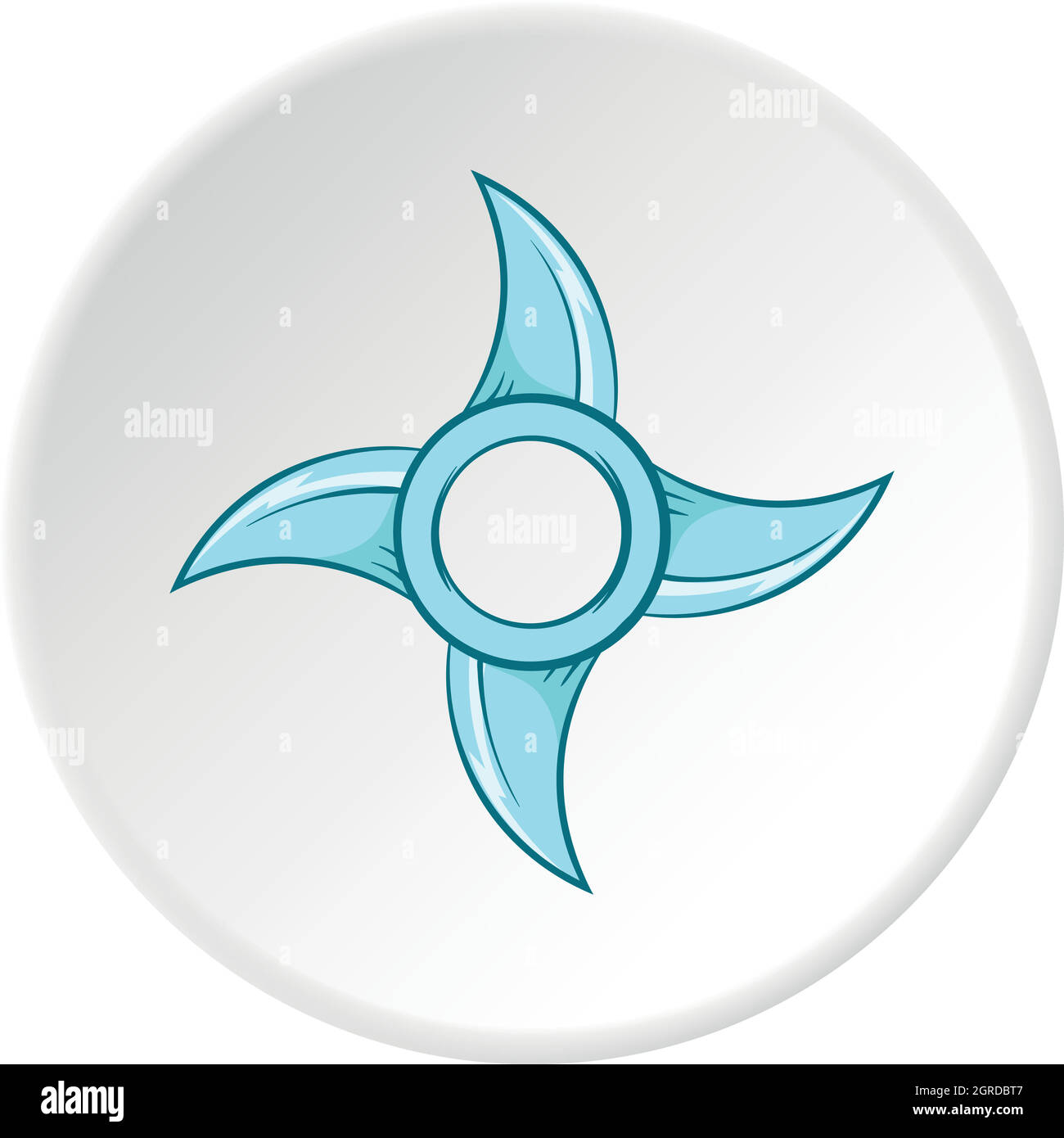 Ninja Shuriken Icon Cartoon Style Stock Vector Image Art Alamy