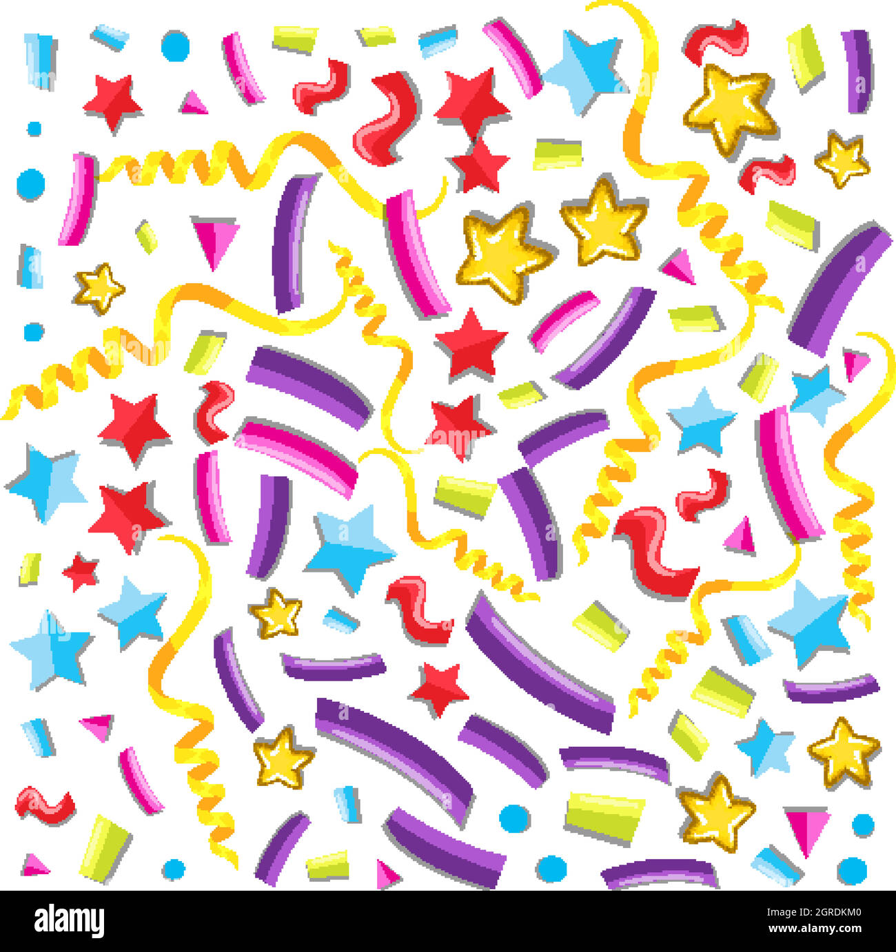 Seamless background design with confetti Stock Vector Image & Art Alamy