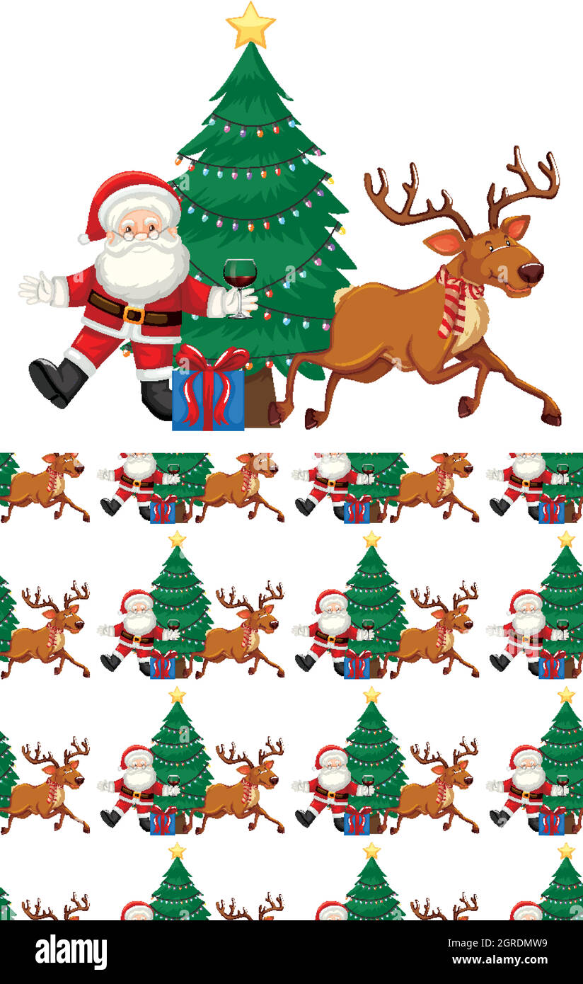 Seamless background design with christmas theme Stock Vector Image ...