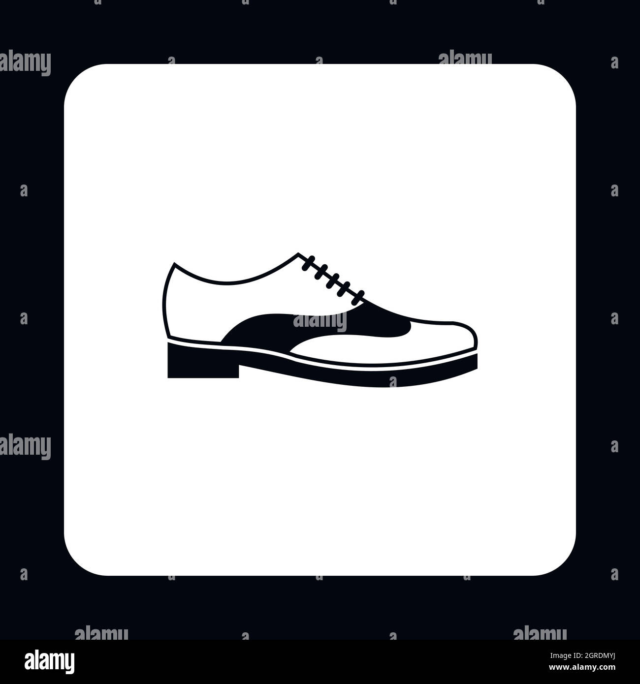Mens shoe with lace icon, simple style Stock Vector Image & Art - Alamy