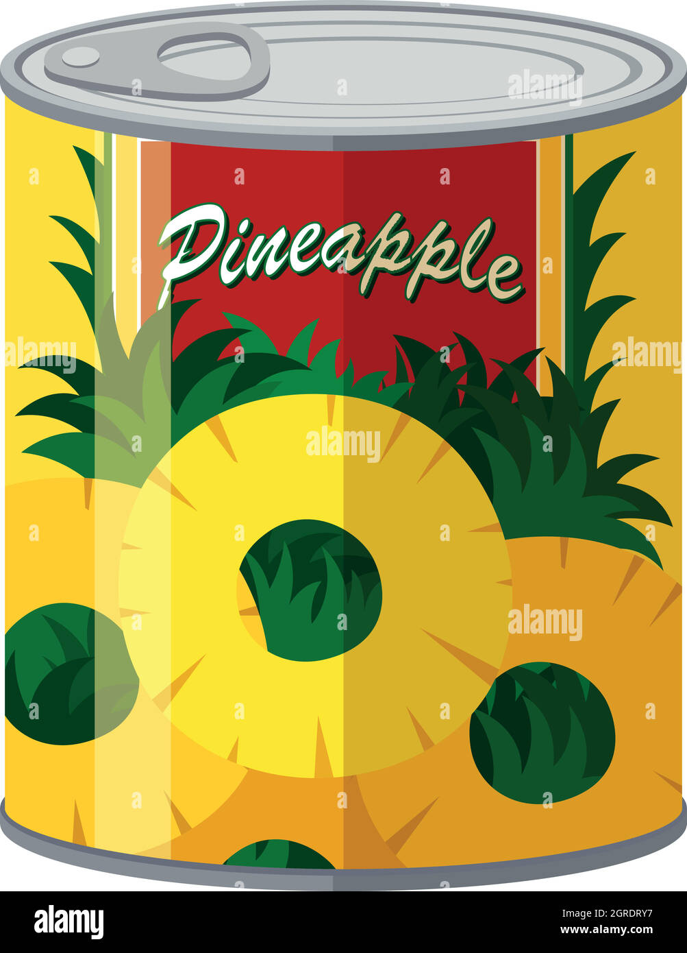Pineapple in aluminum can Stock Vector Image & Art Alamy