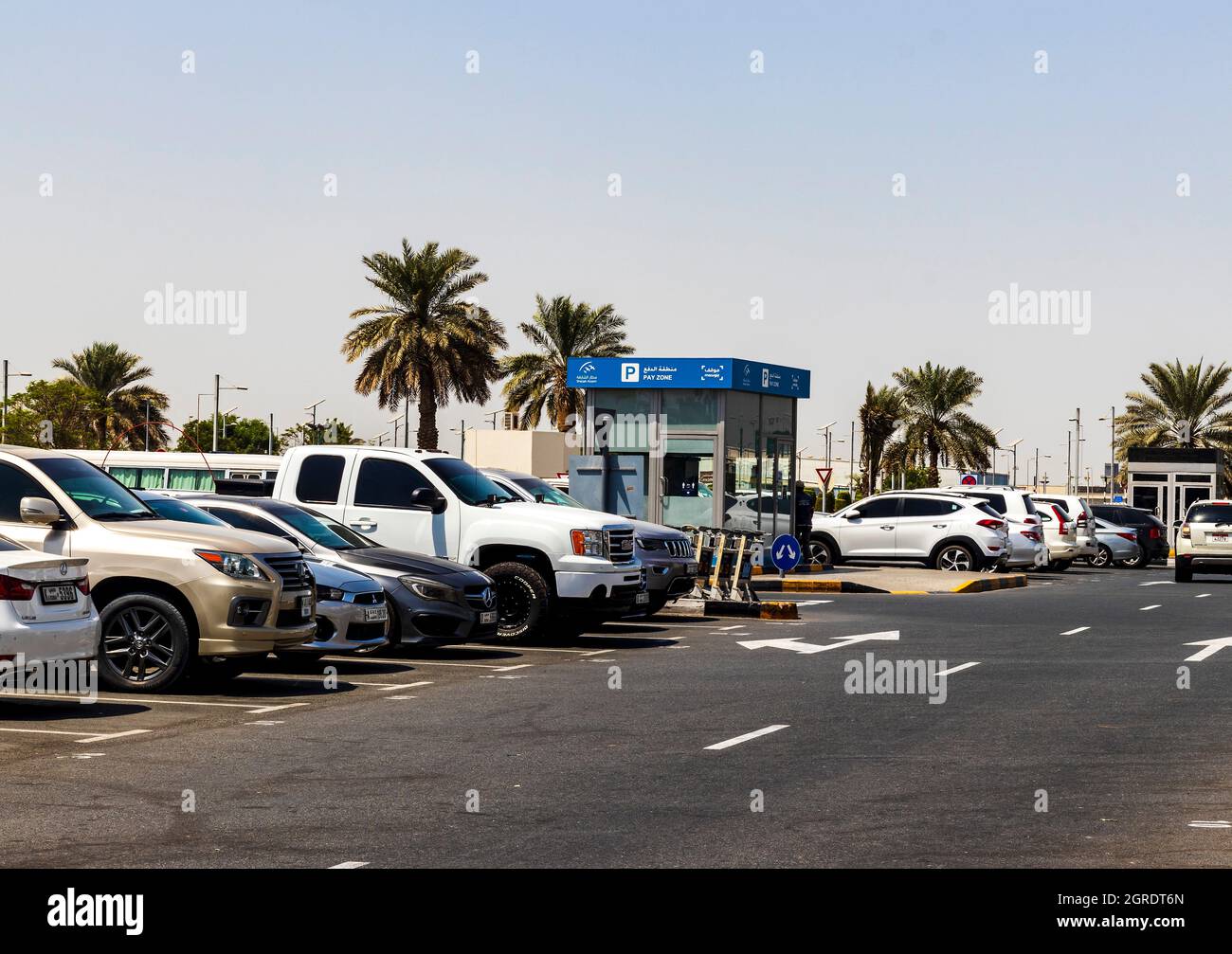 Dubai, UAE - 09.20.2021 Public parking of Sharjah International airport  Stock Photo - Alamy