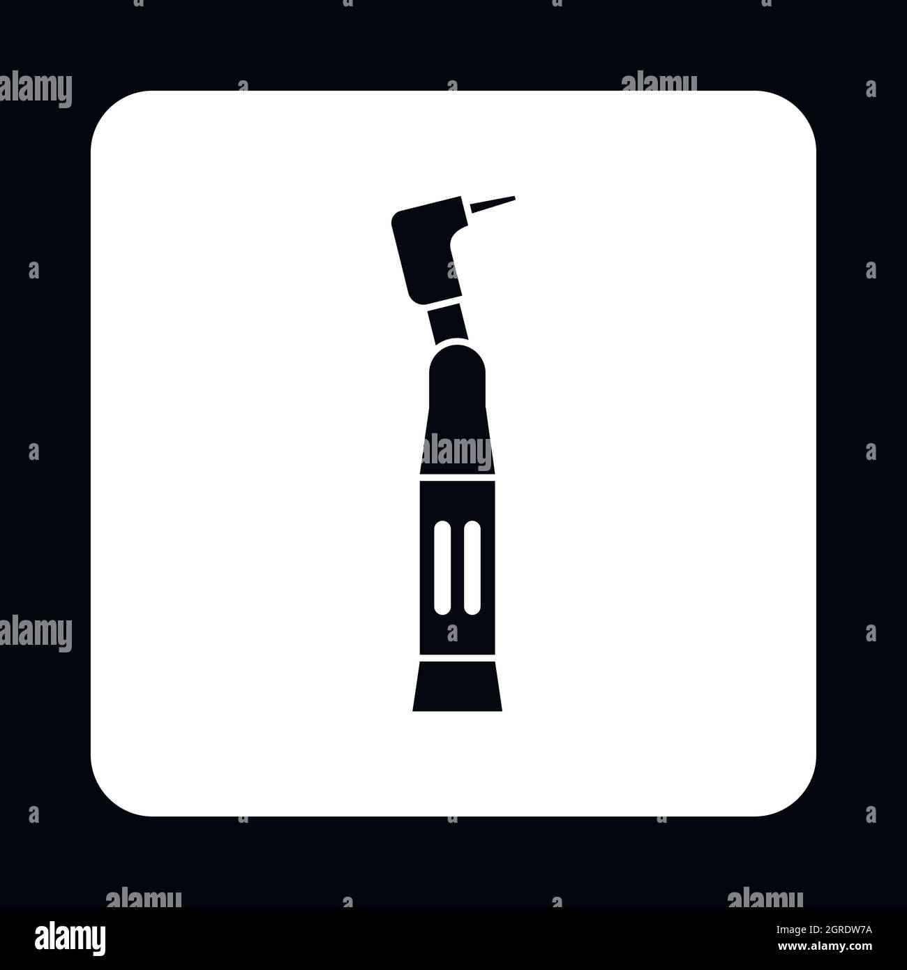 Dental drill icon, simple style Stock Vector