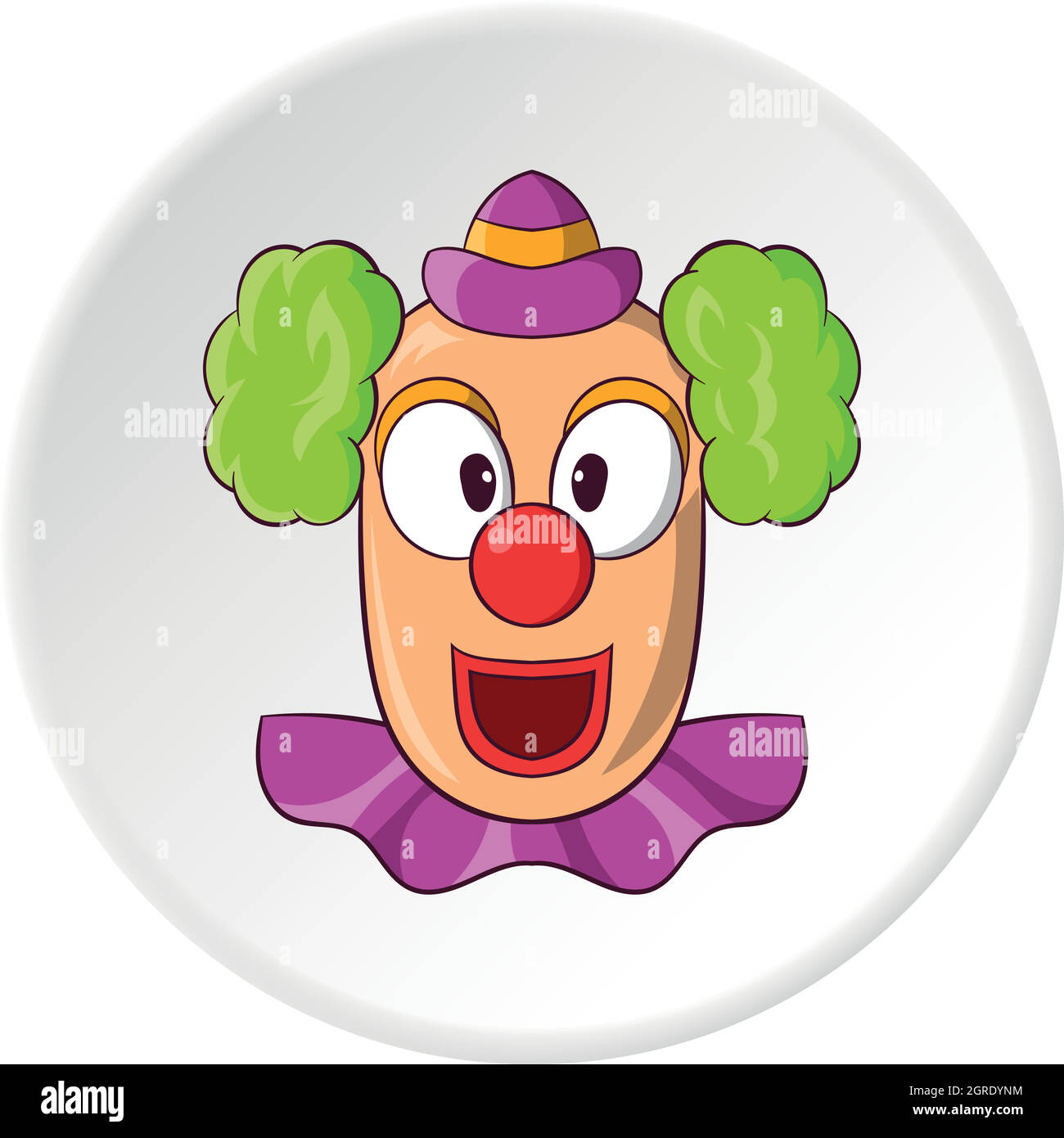 Clown face cartoon hi-res stock photography and images - Alamy