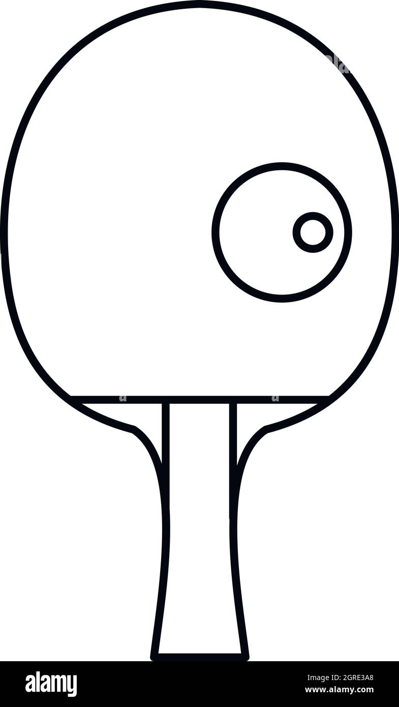 Racket and ball for playing table tennis icon Stock Vector Image & Art ...