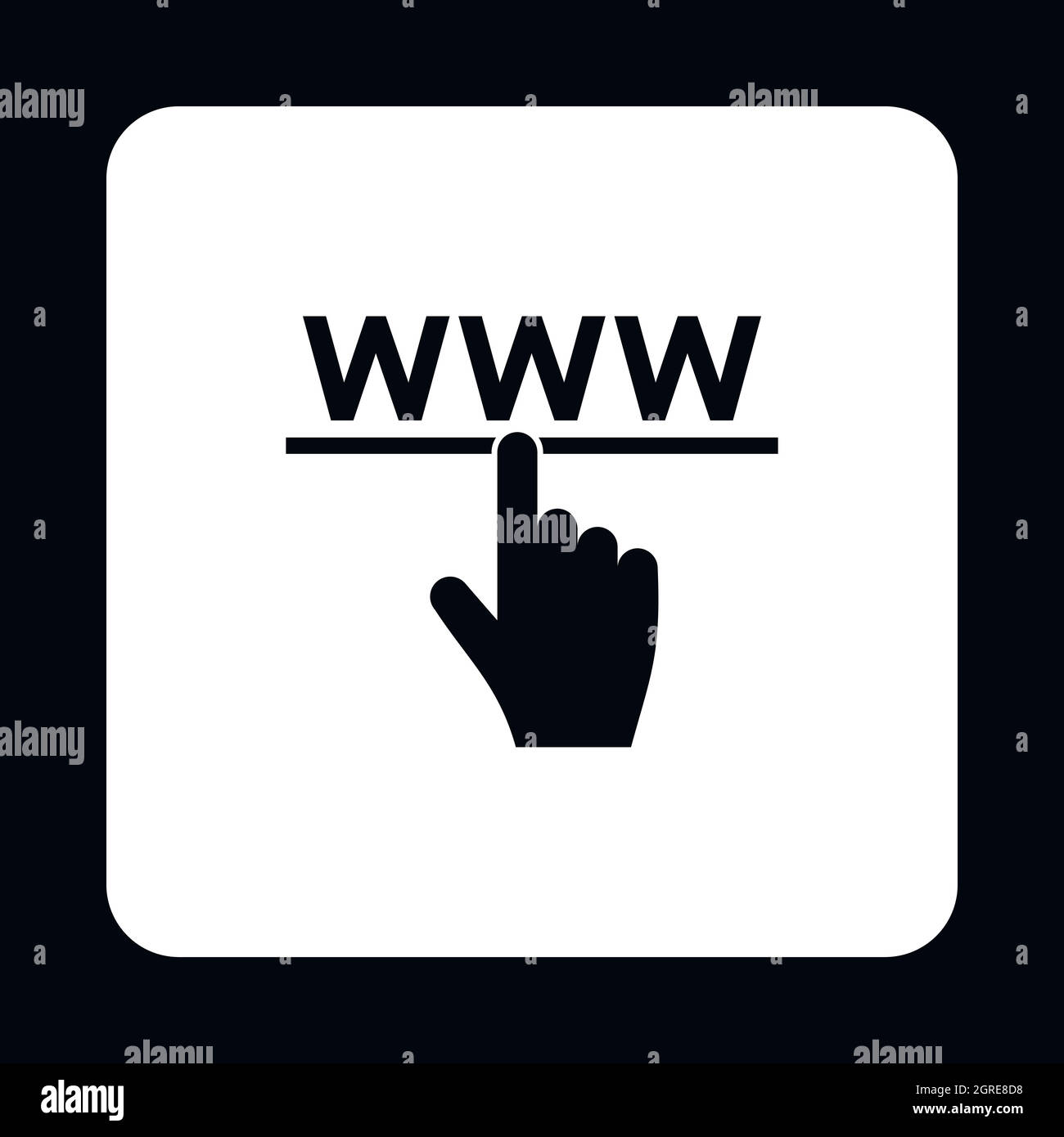 Computer icon hand cursor Stock Vector Images - Alamy