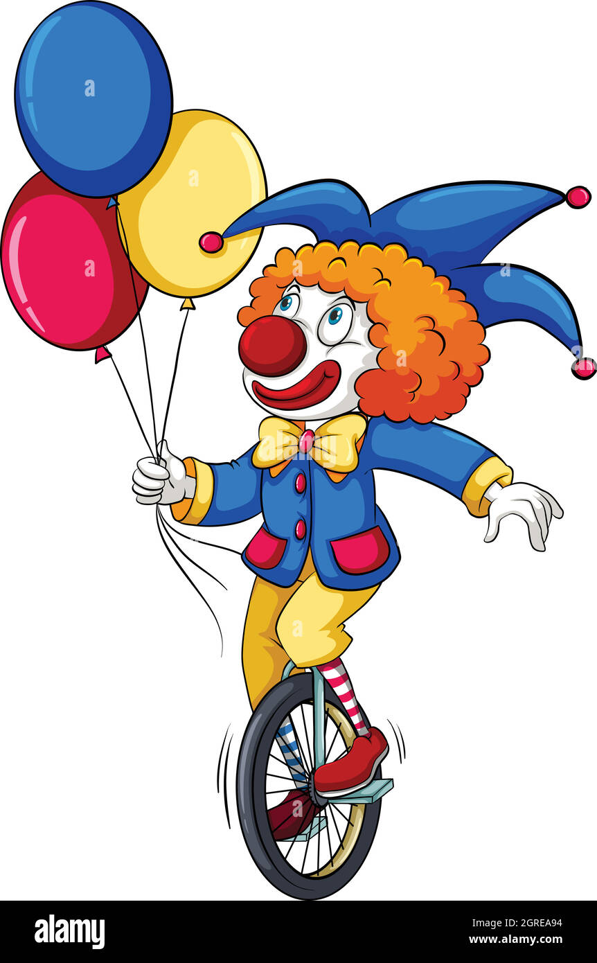 A clown with balloons Stock Vector Image & Art - Alamy