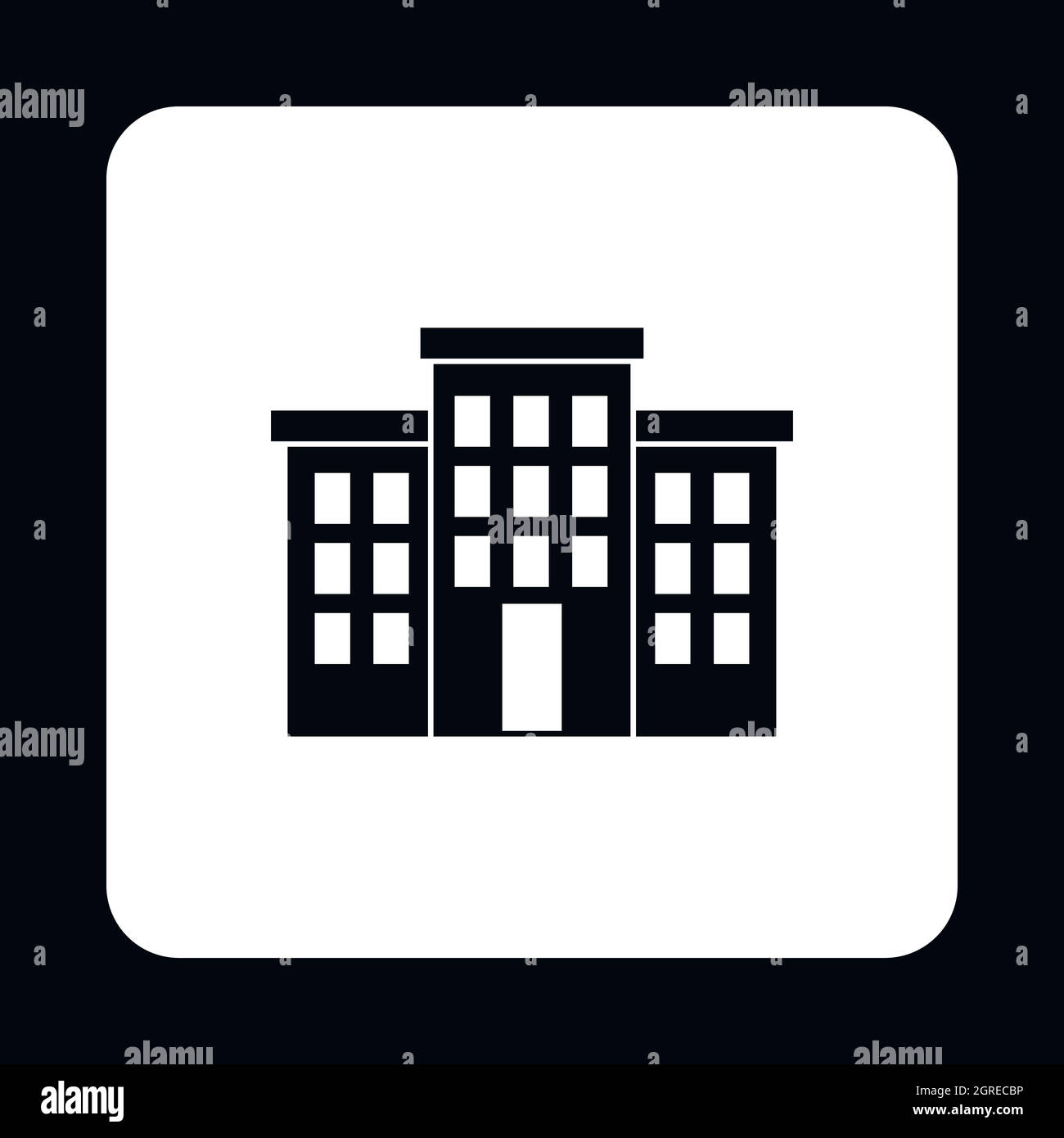 Building icon, simple style Stock Vector Image & Art - Alamy