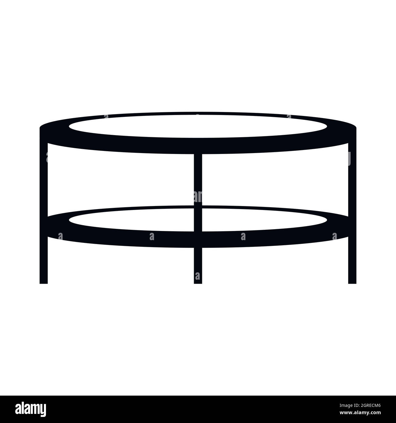 A round coffee table icon, simple style Stock Vector Image & Art - Alamy