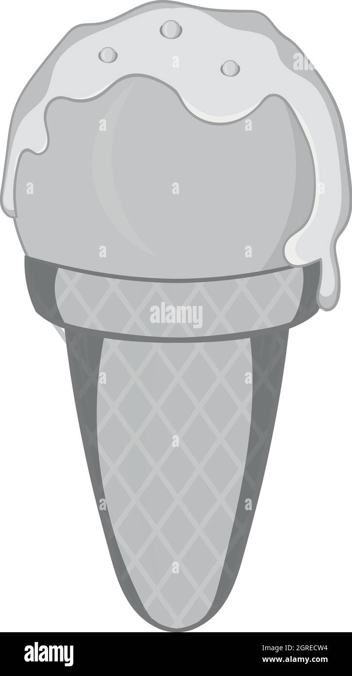 Ice cream icon, black monochrome style Stock Vector Image & Art - Alamy