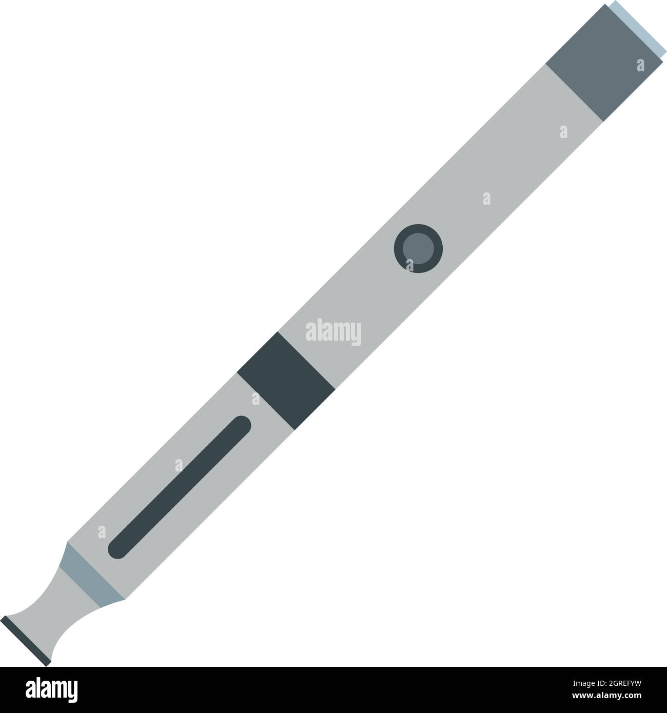 Electronic cigarette icon, flat style Stock Vector