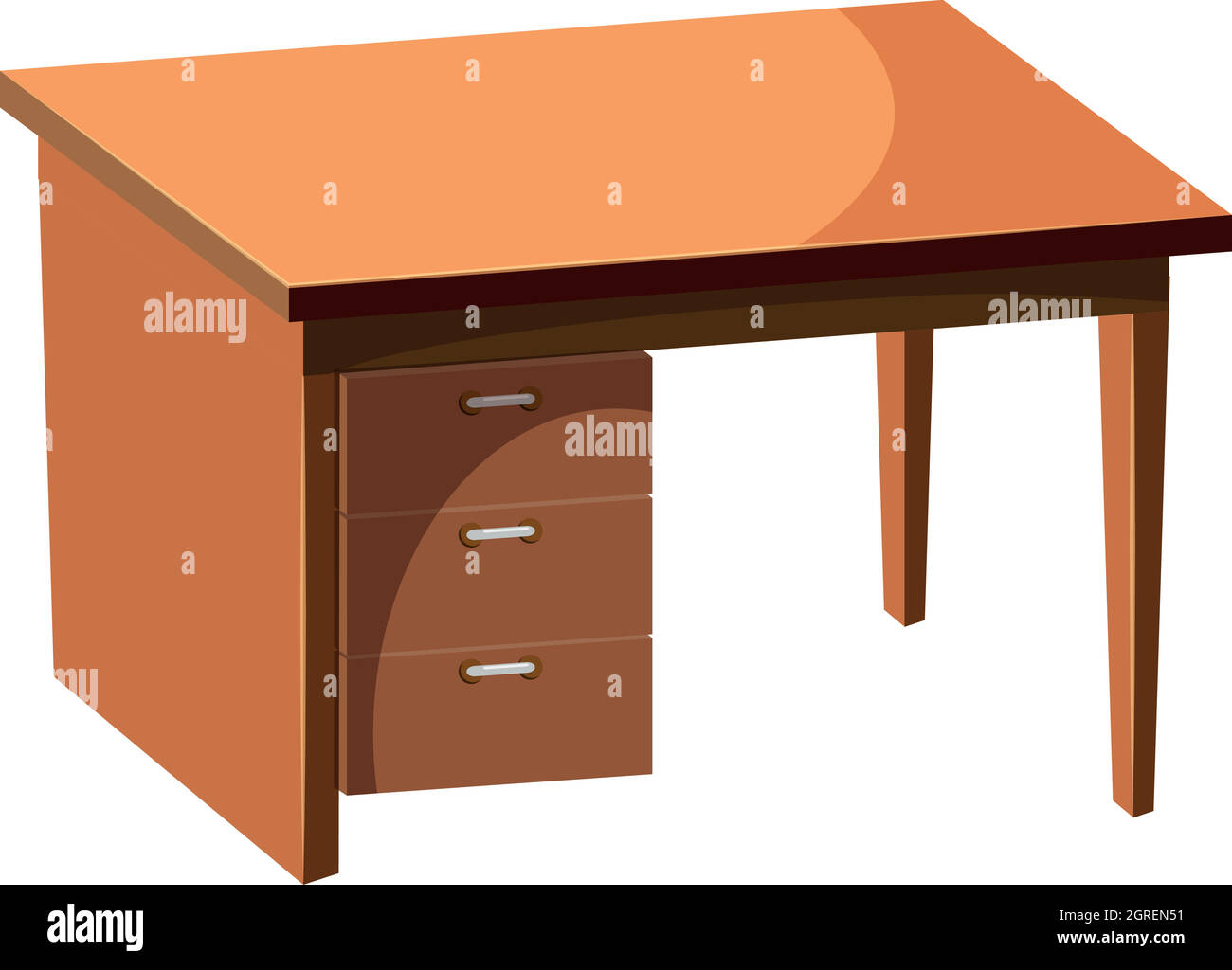 Computer desk icon, cartoon style Stock Vector Image & Art - Alamy