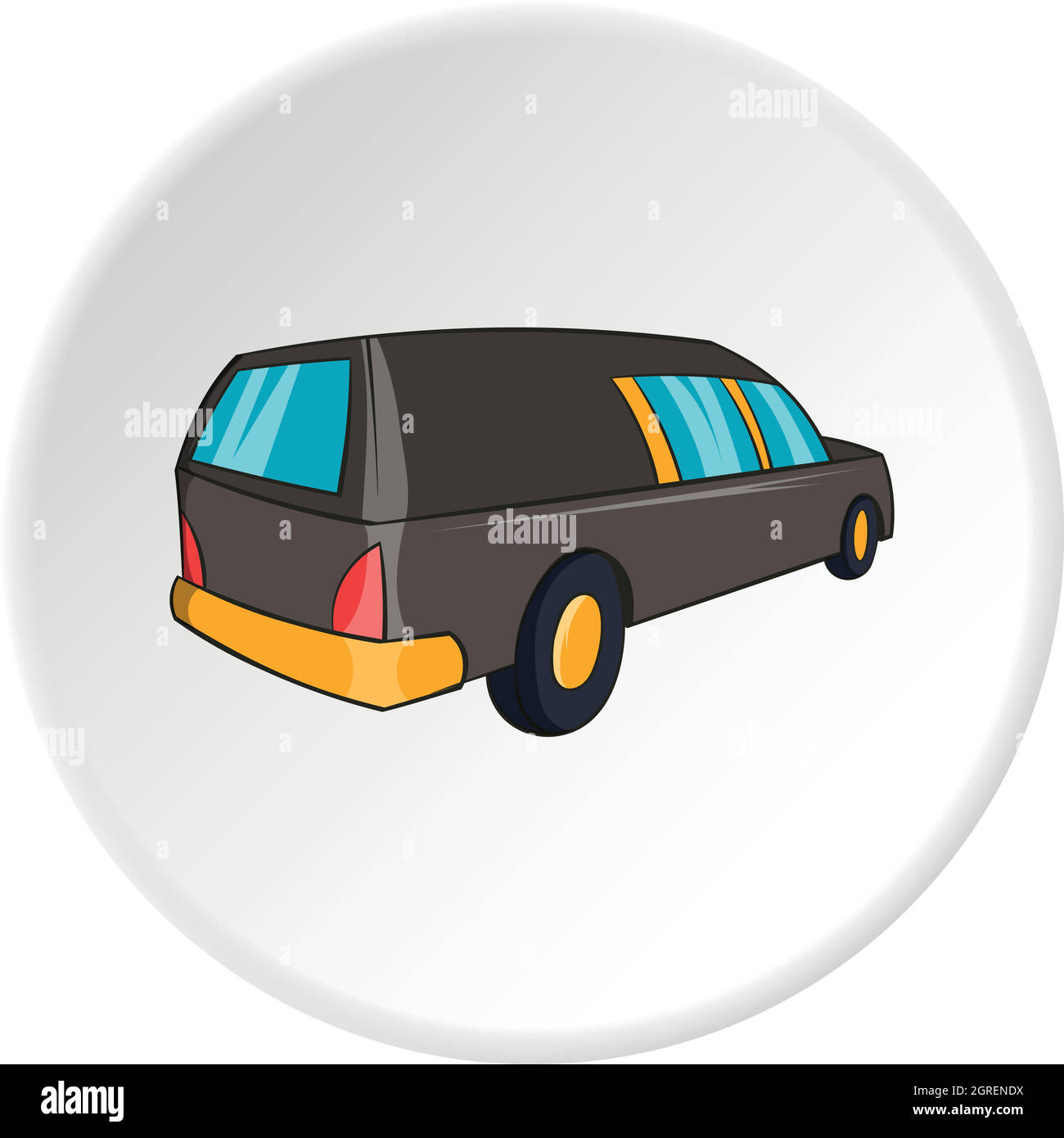 Cartoon hearse car Stock Vector Images - Alamy