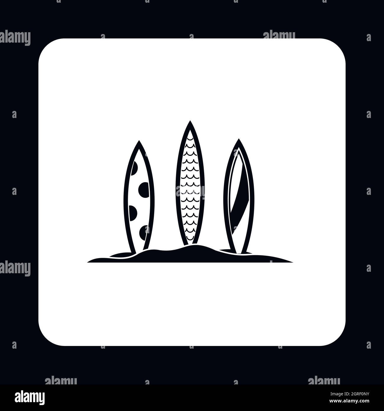 Surfboards icon in simple style Stock Vector Image & Art - Alamy