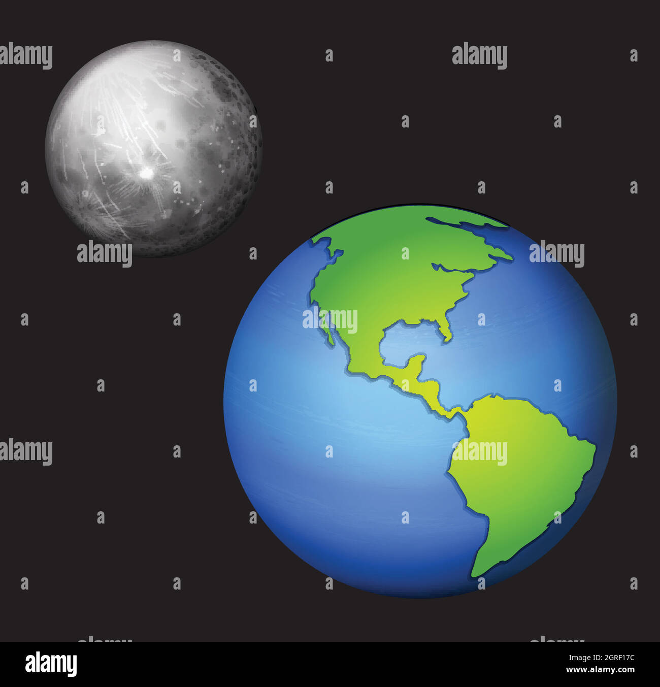 Planet earth and mood Stock Vector