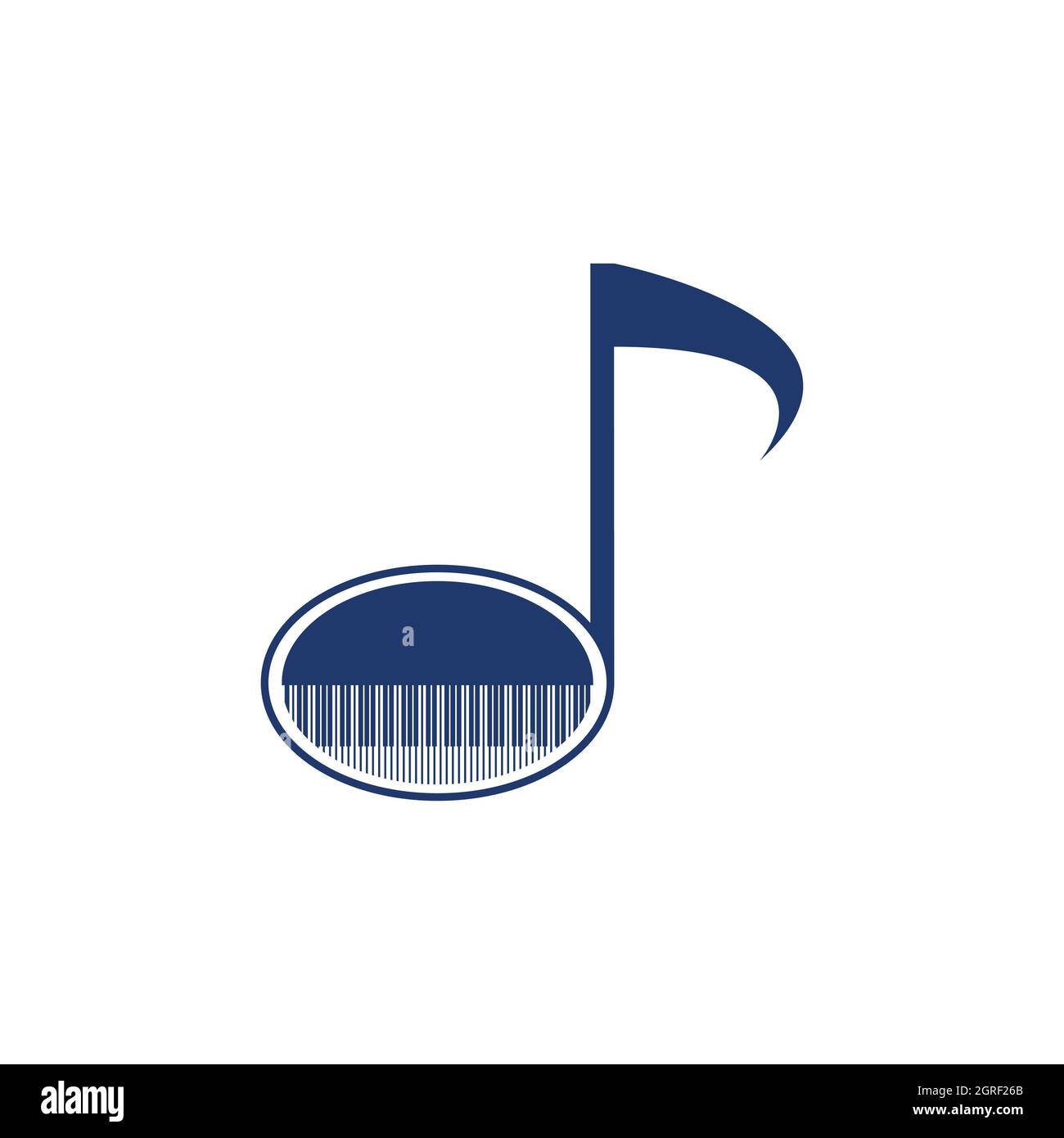 Piano Music Icon Vector illustration design template Stock Photo - Alamy