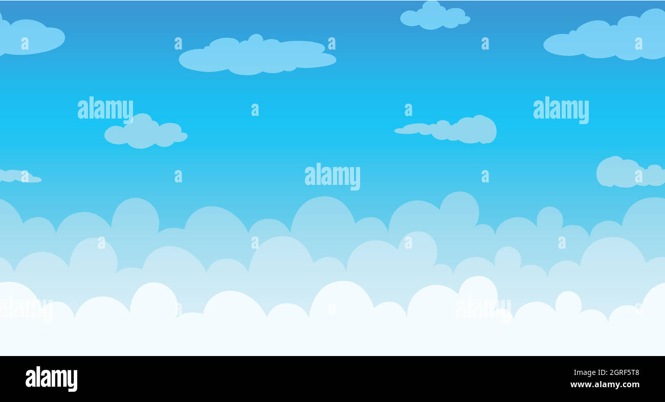 Seamless clouds floating in the sky Stock Vector Image & Art - Alamy