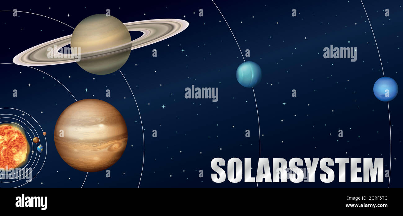 A solar system astronomy Stock Vector Image & Art - Alamy