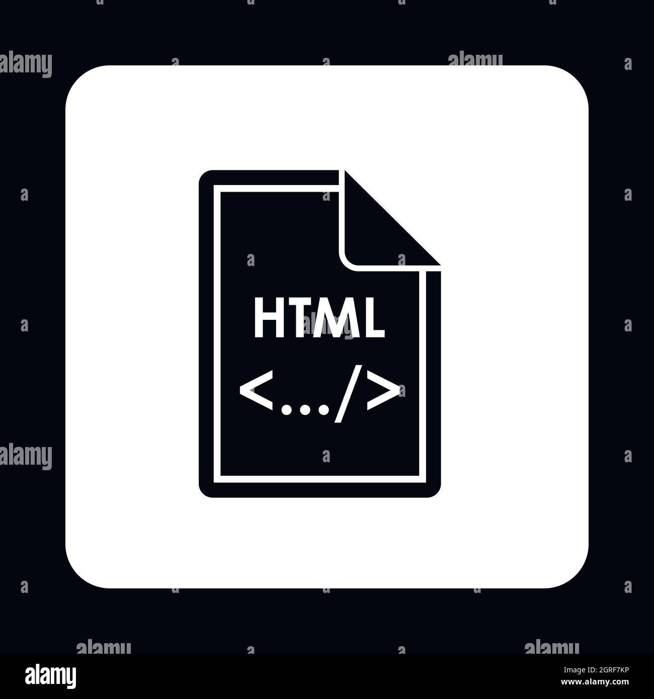 Simple html file icon hi-res stock photography and images - Alamy
