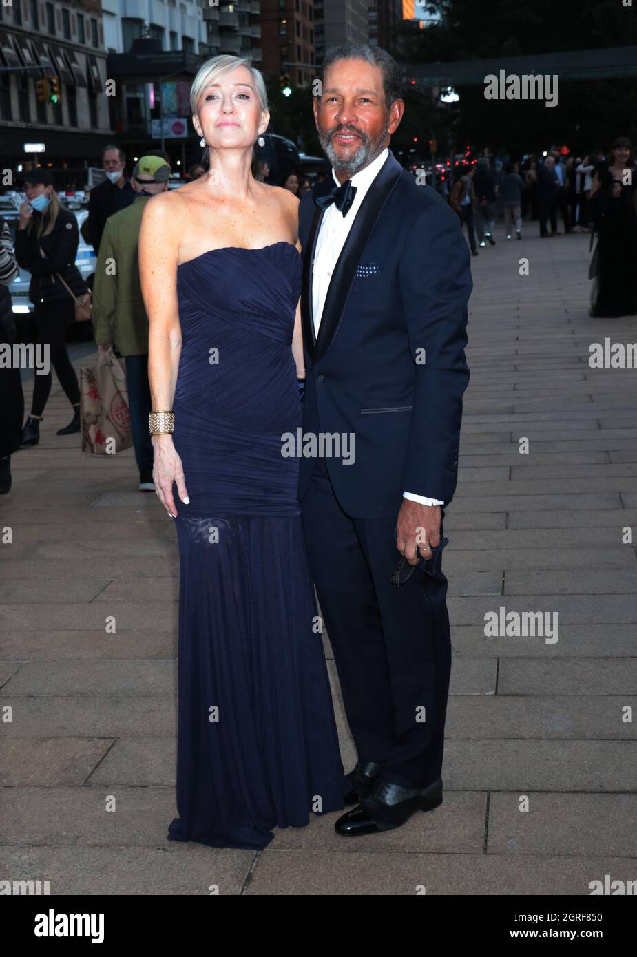 NEW YORK, NY - SEPTEMBER 30: Hilary Quinlan, Bryant Gumbel at the New