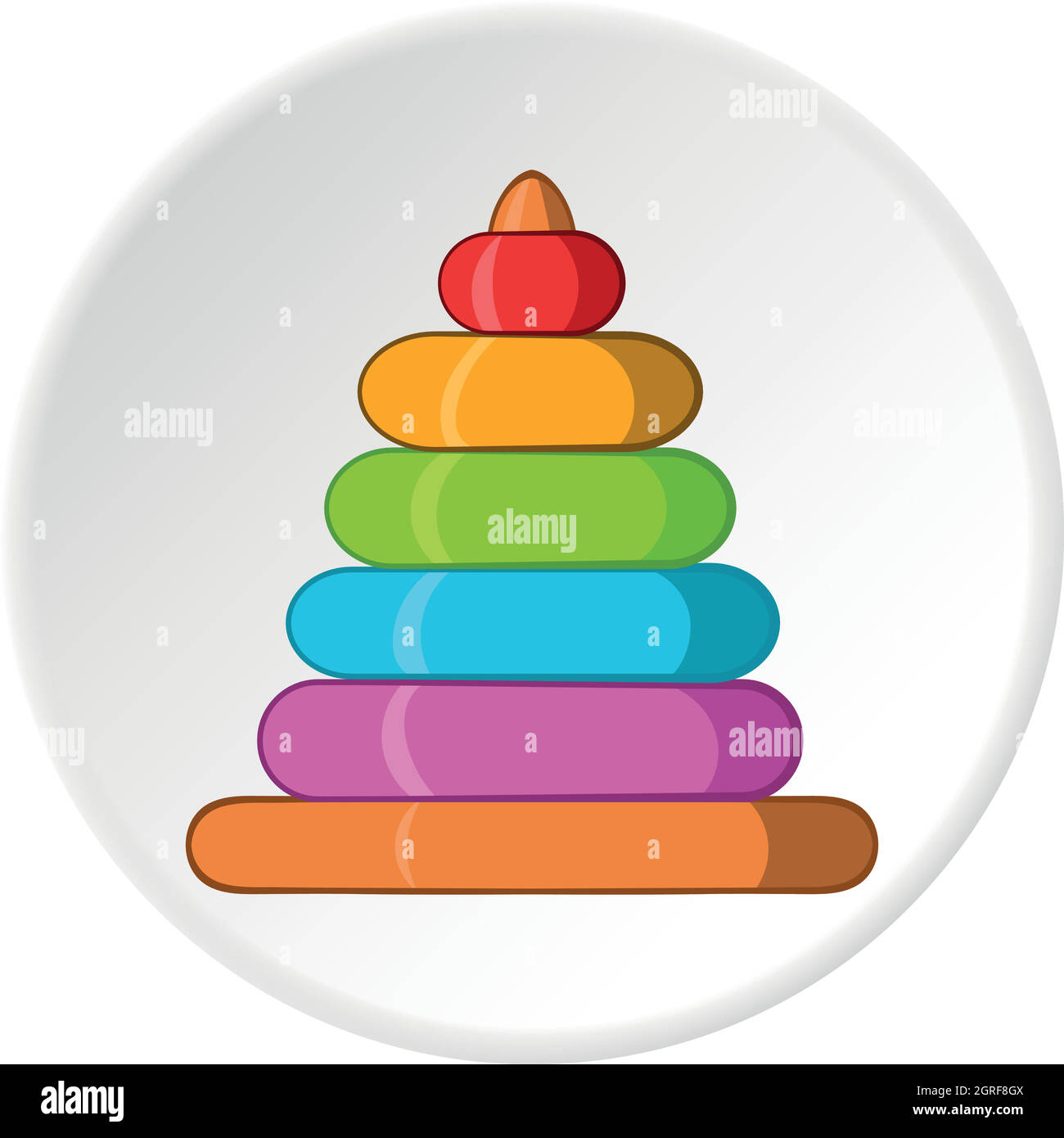 Childrens pyramid icon, cartoon style Stock Vector Image & Art - Alamy