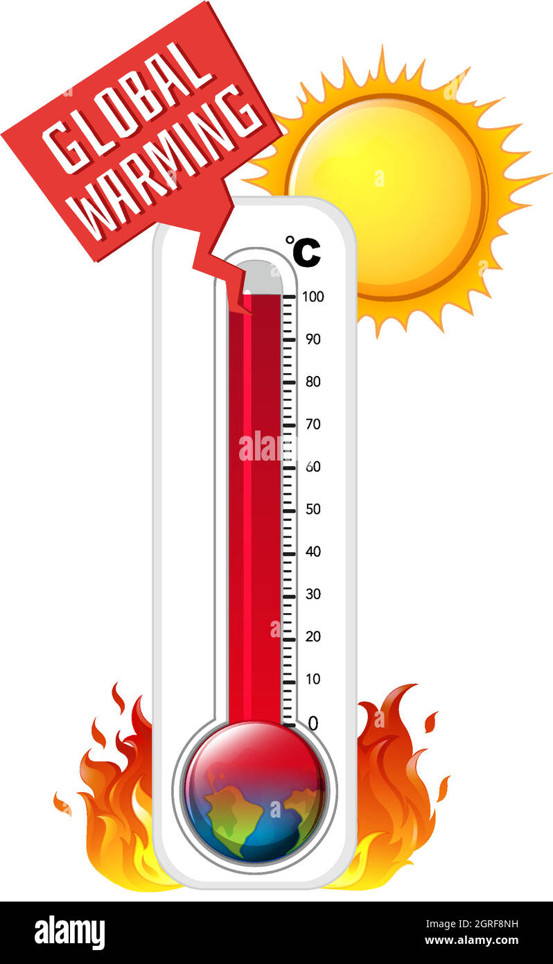 Thermometer in summer weather Stock Vector Image & Art - Alamy