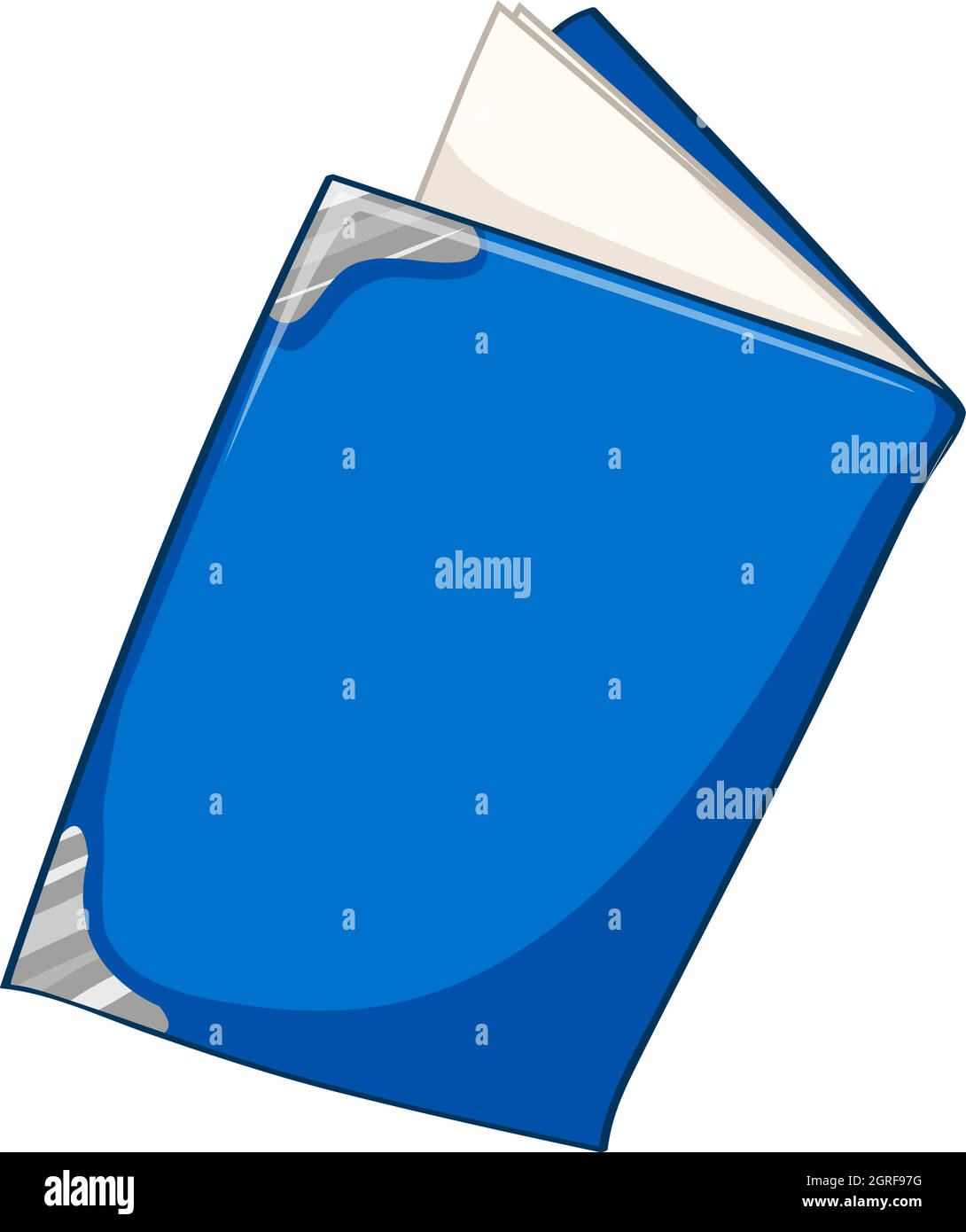 Blue book on white Stock Vector Image & Art Alamy