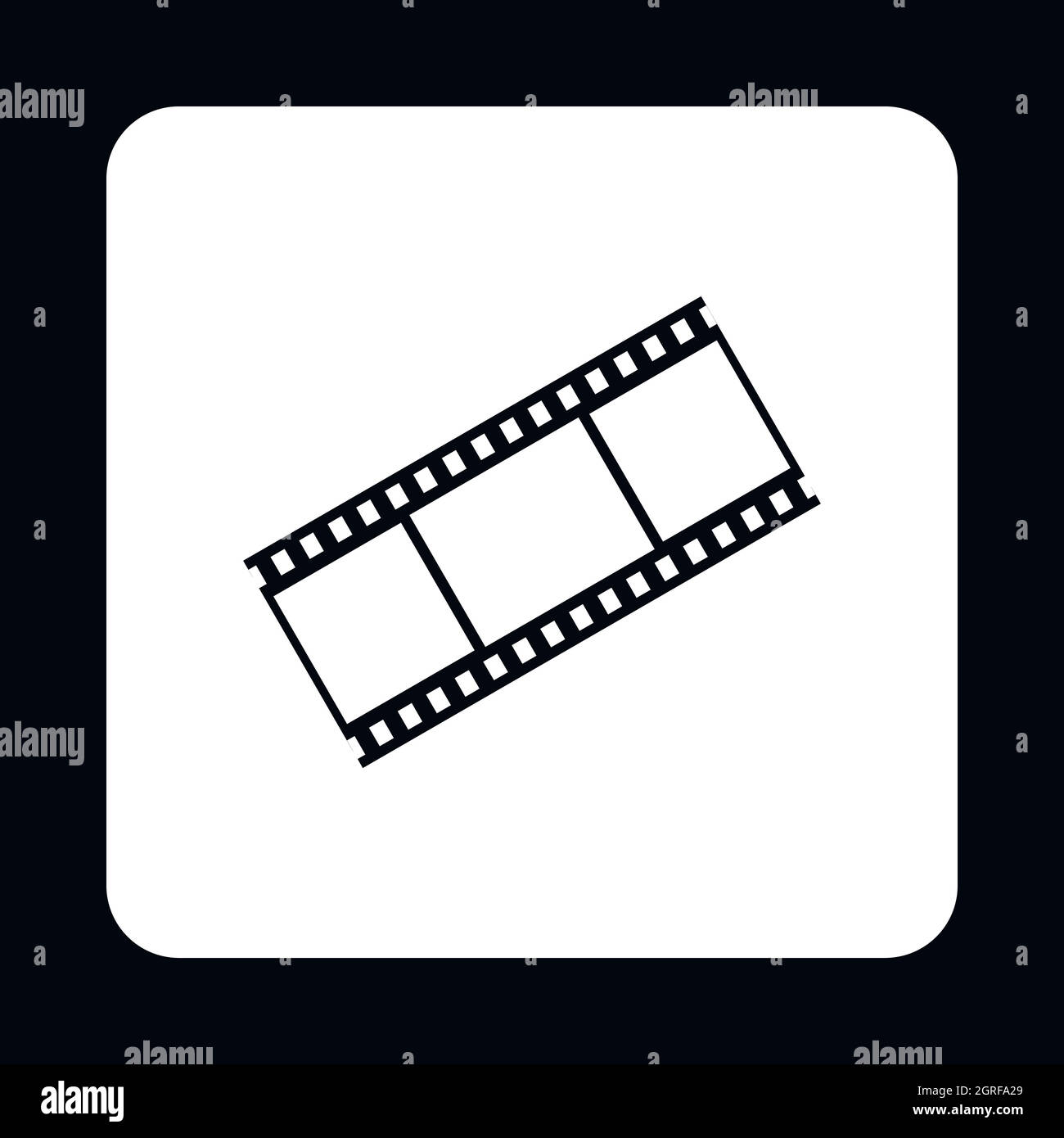 Film strip icon, simple style Stock Vector Image & Art Alamy