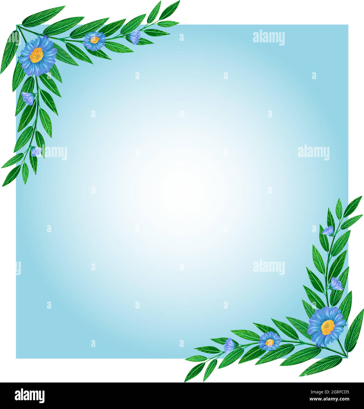 A template with green and blue borders Stock Vector Image & Art Alamy
