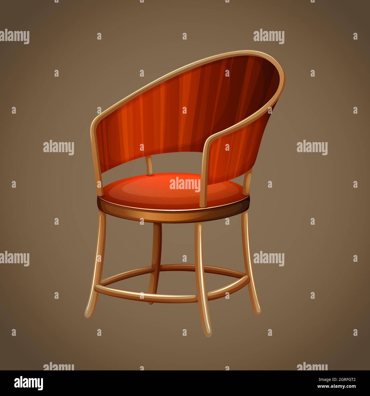 Classic design of wooden chair Stock Vector Image & Art Alamy