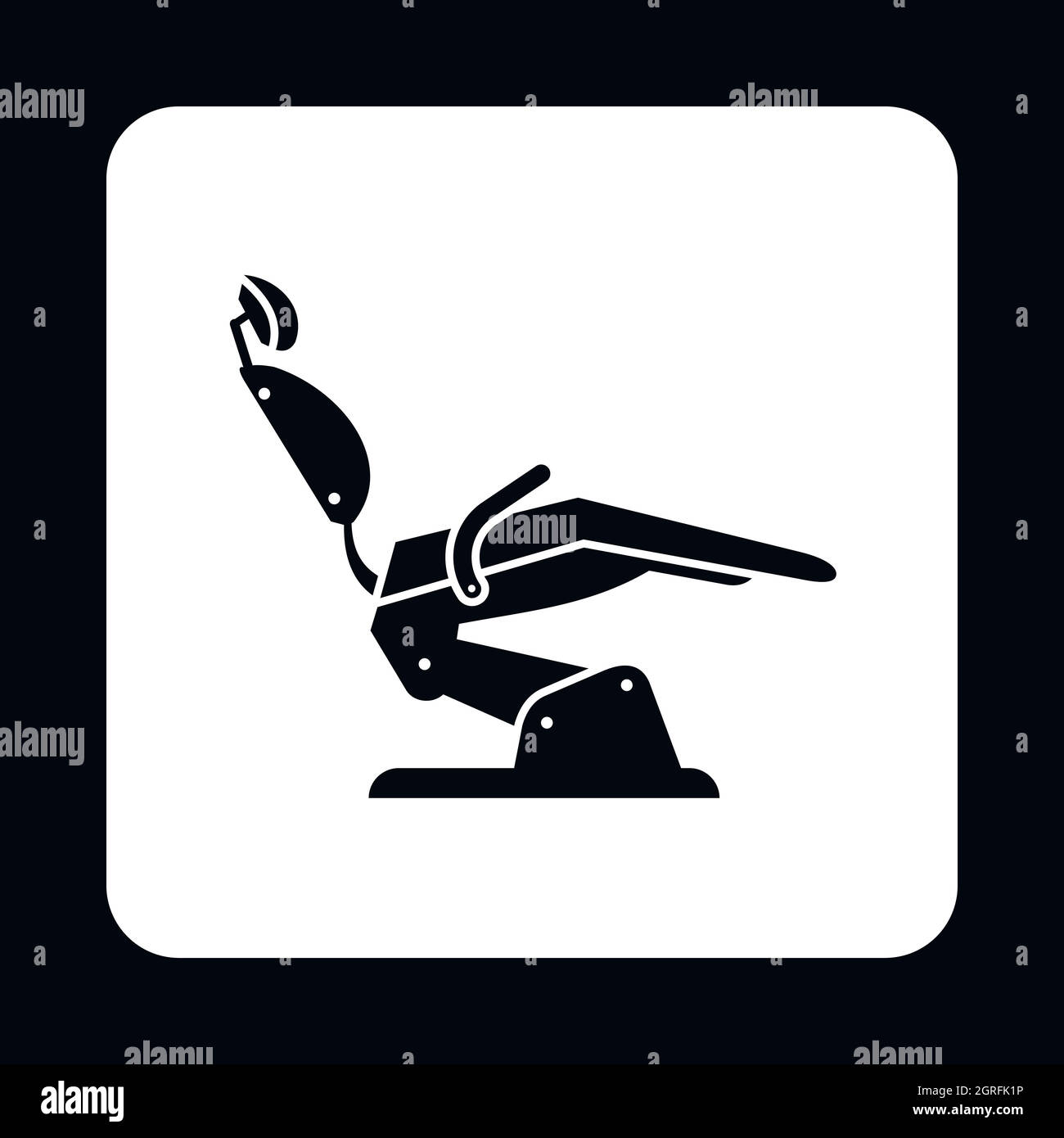 Stomatology medical chair icon, simple style Stock Vector Image & Art ...