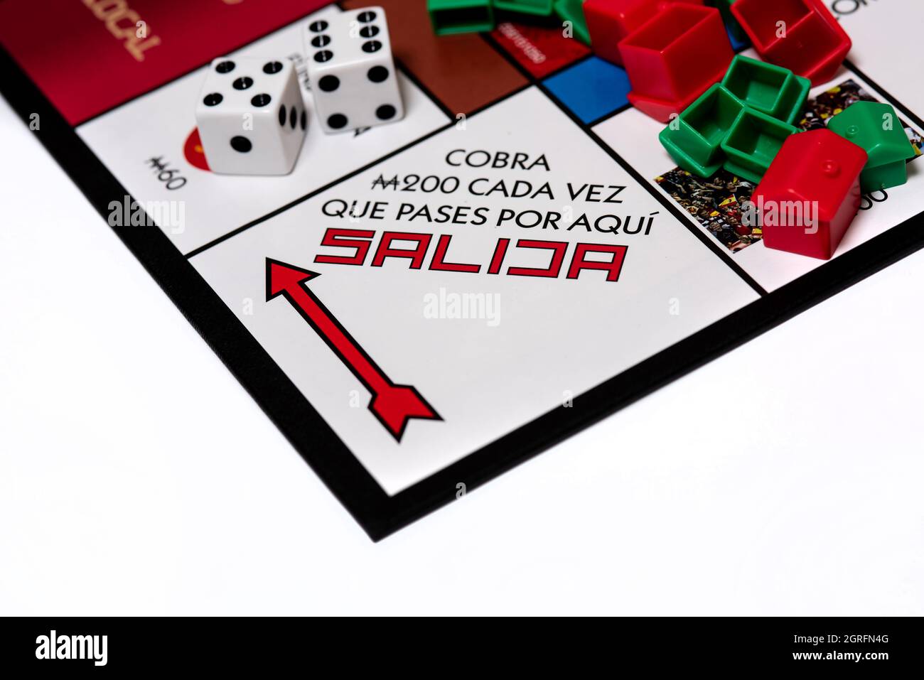 Spanish Language Monopoly Board game Stock Photo Alamy