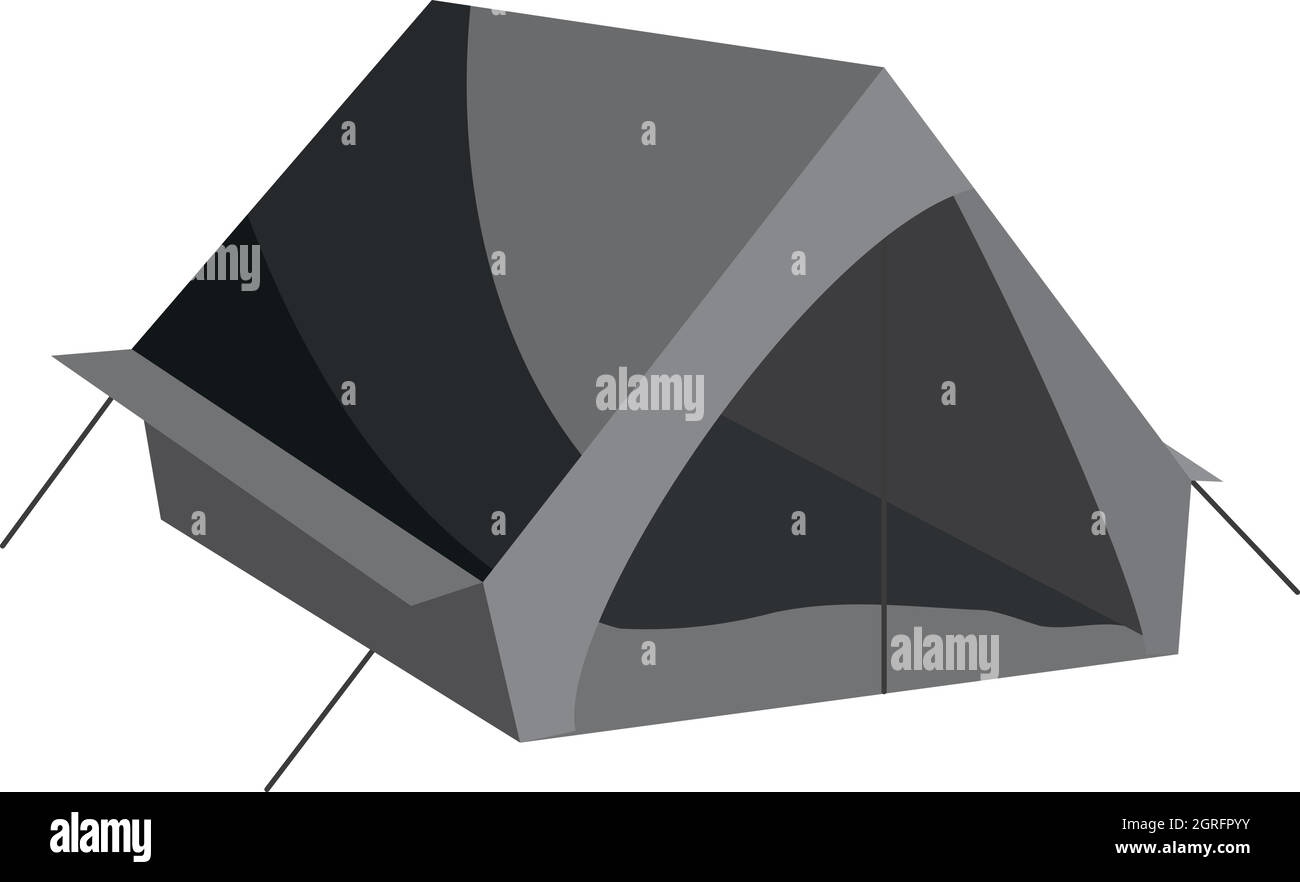 Tourist tent icon, black monochrome style Stock Vector Image & Art - Alamy